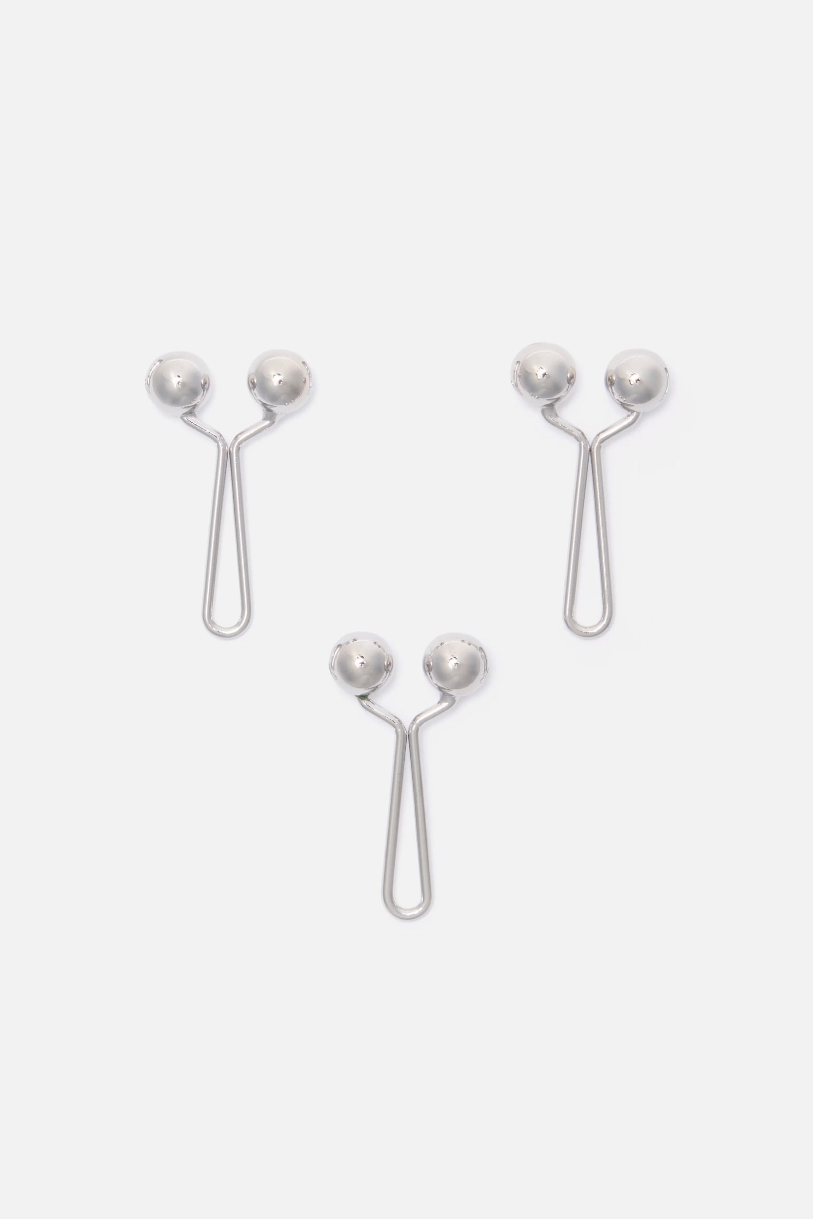 Hijab 3 Pin Set | Essential Silver