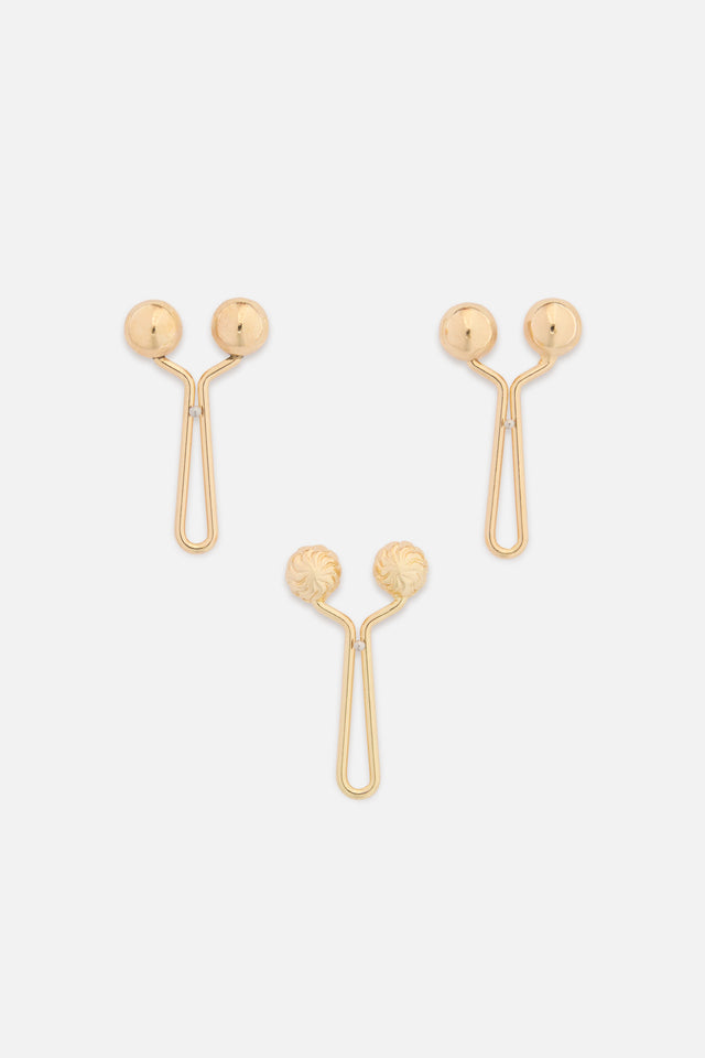 Hijab 3 Pin Set | Pale Gold