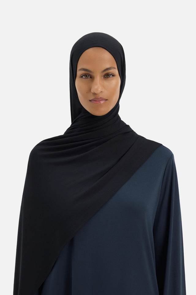 Jacquard Monogram Scarf | Black
