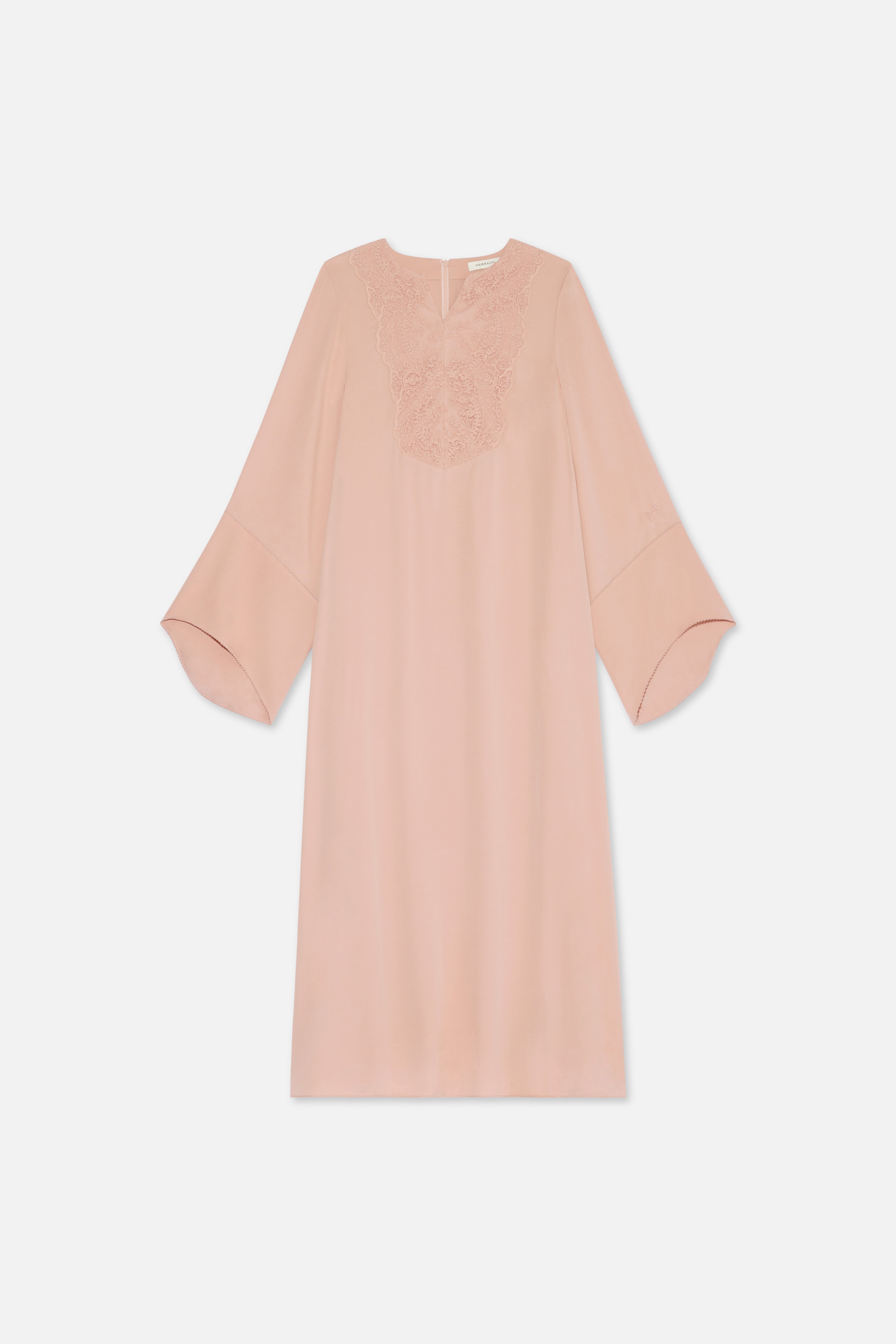 Kaftan Lace Dress | Deep Rose
