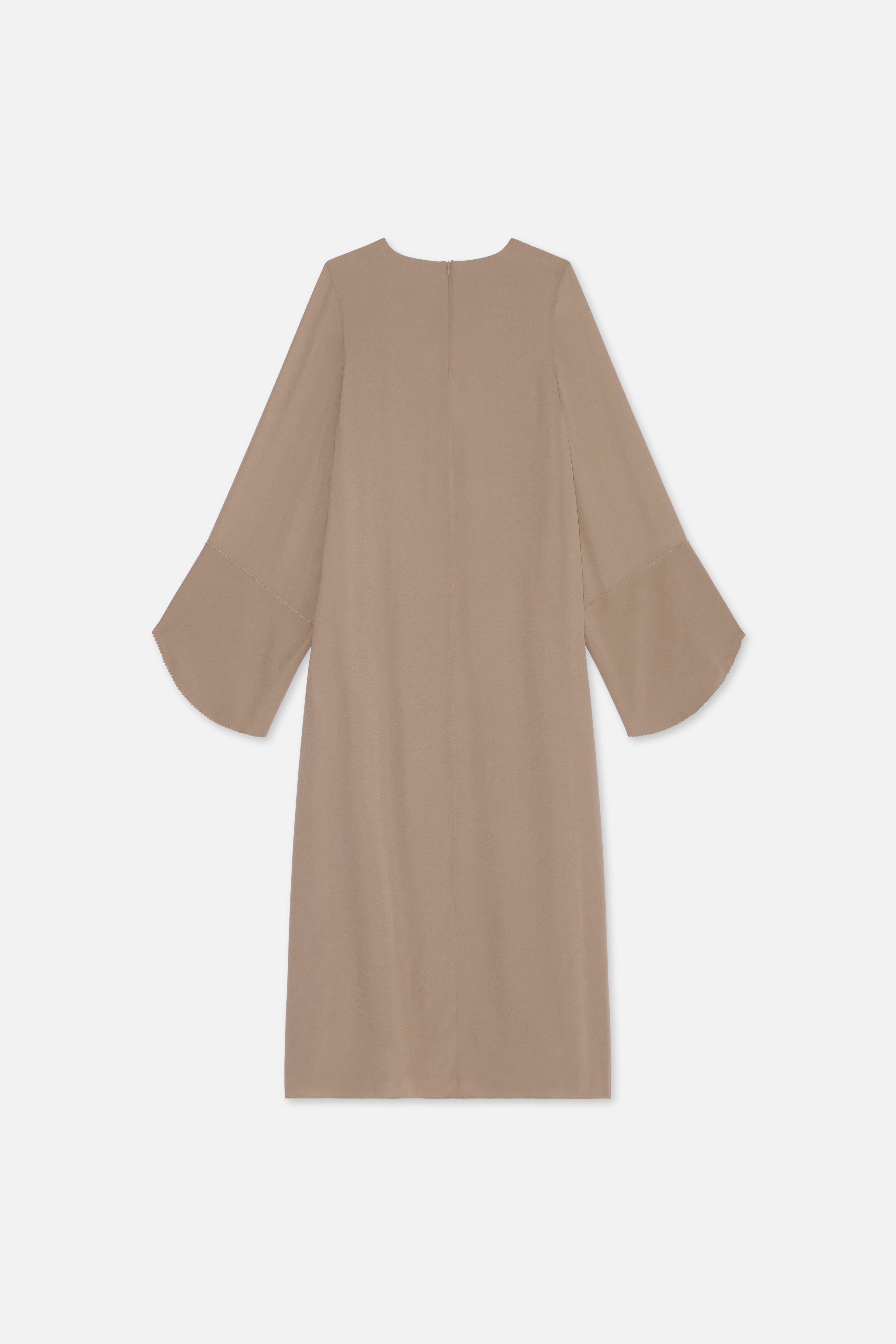 Kaftan Lace Dress | Khaki