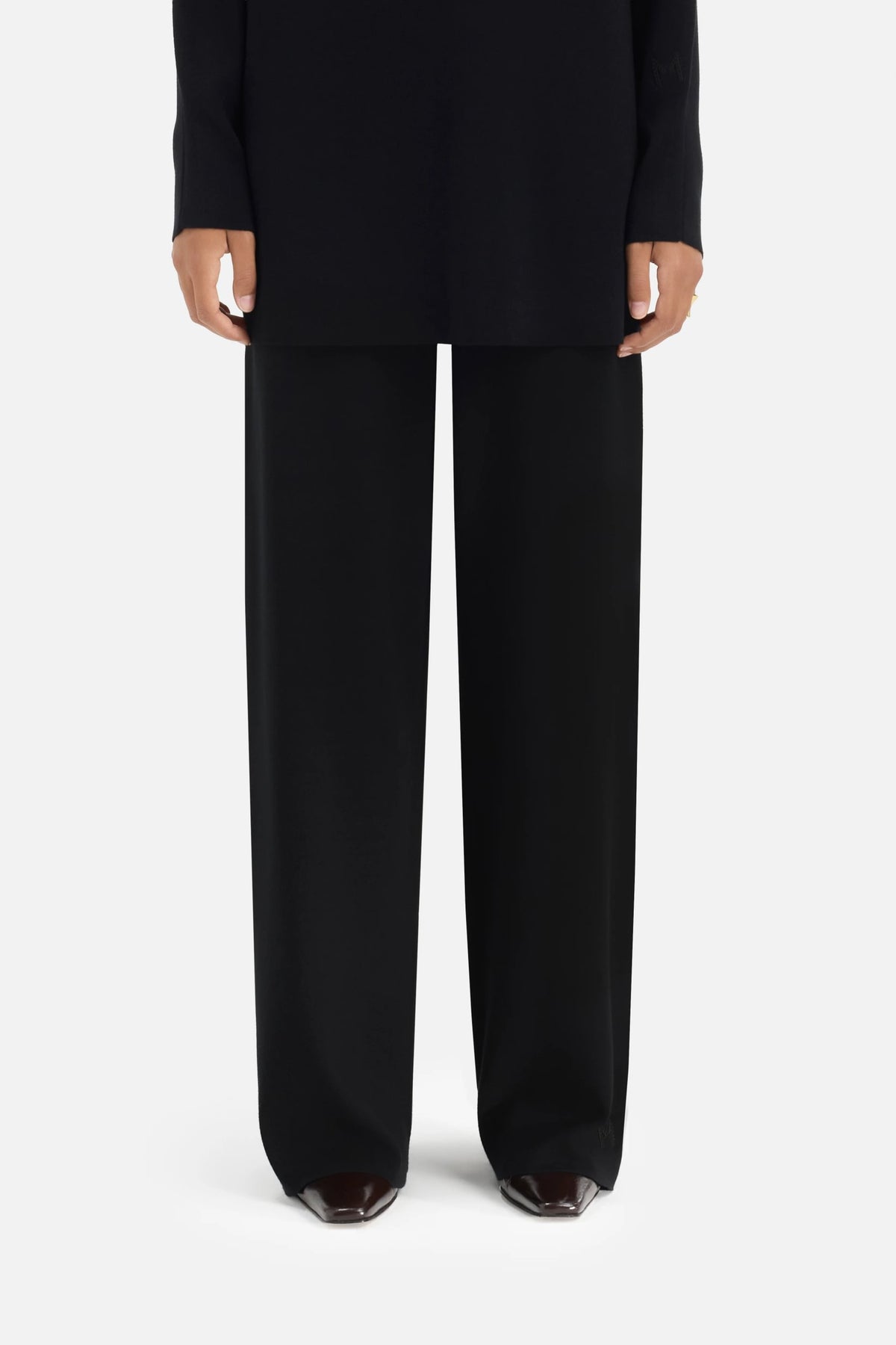 Knitted Trousers | Black