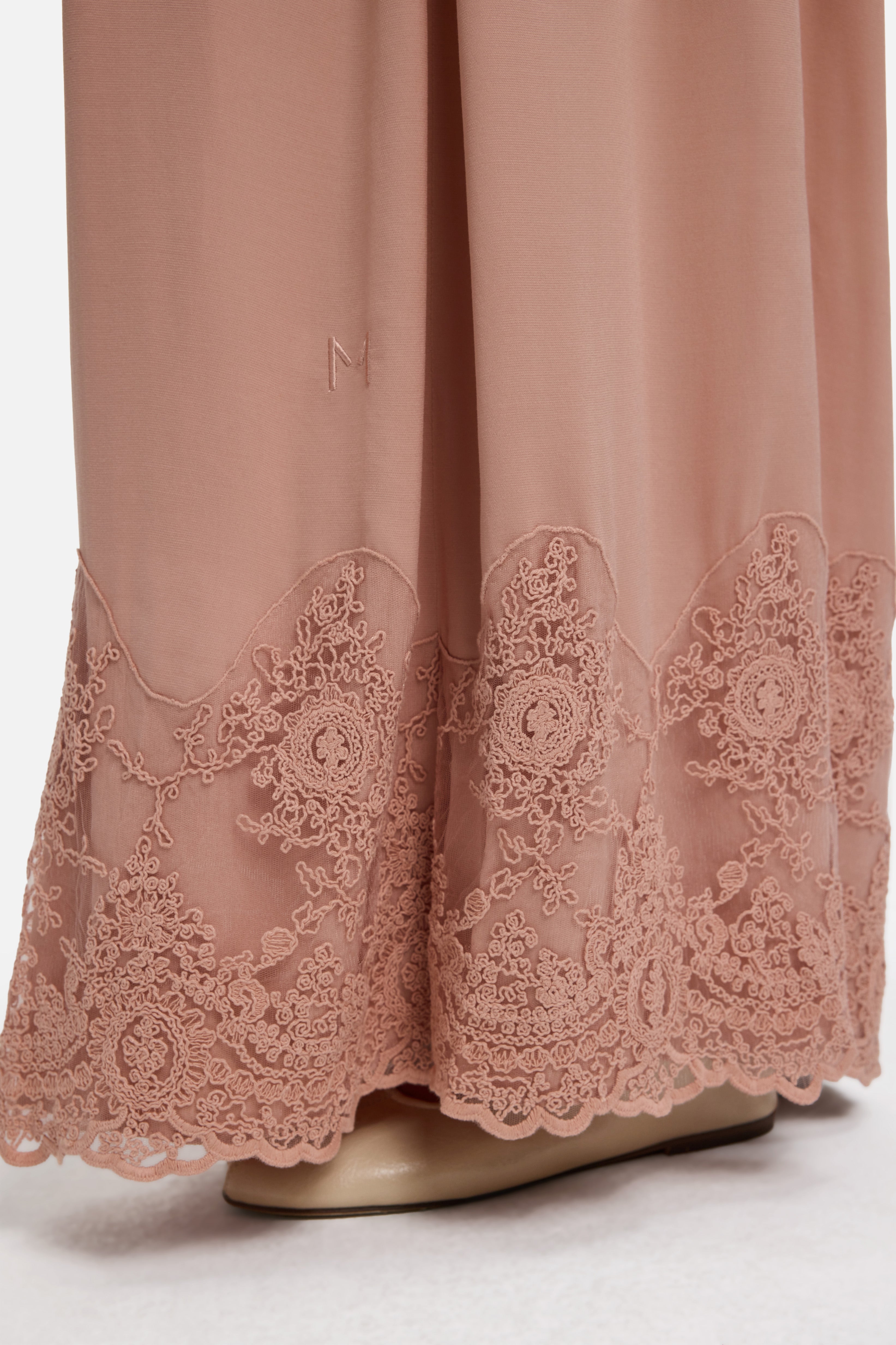 Lace Detailed Skirt | Deep Rose