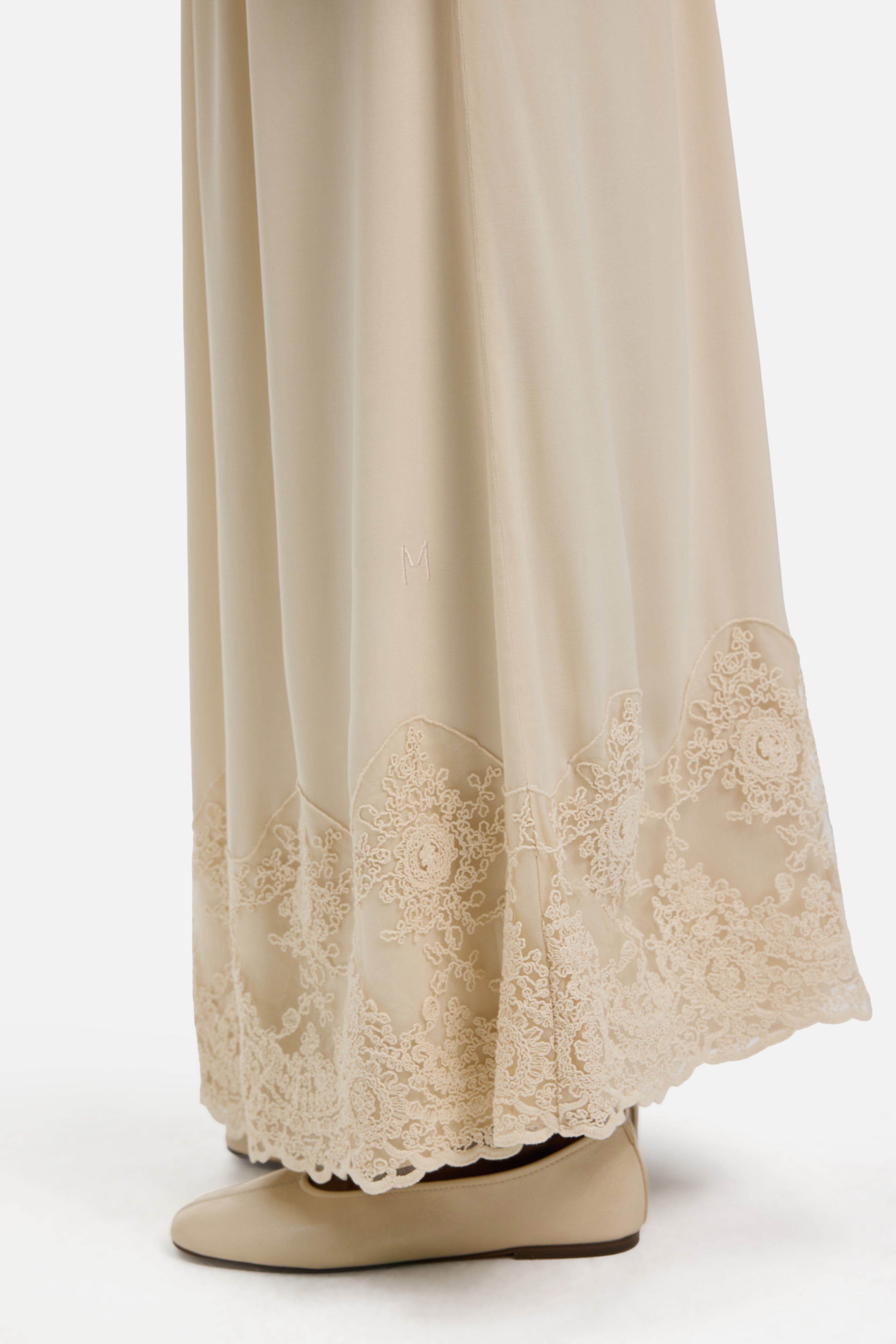 Lace Detailed Skirt | Sand