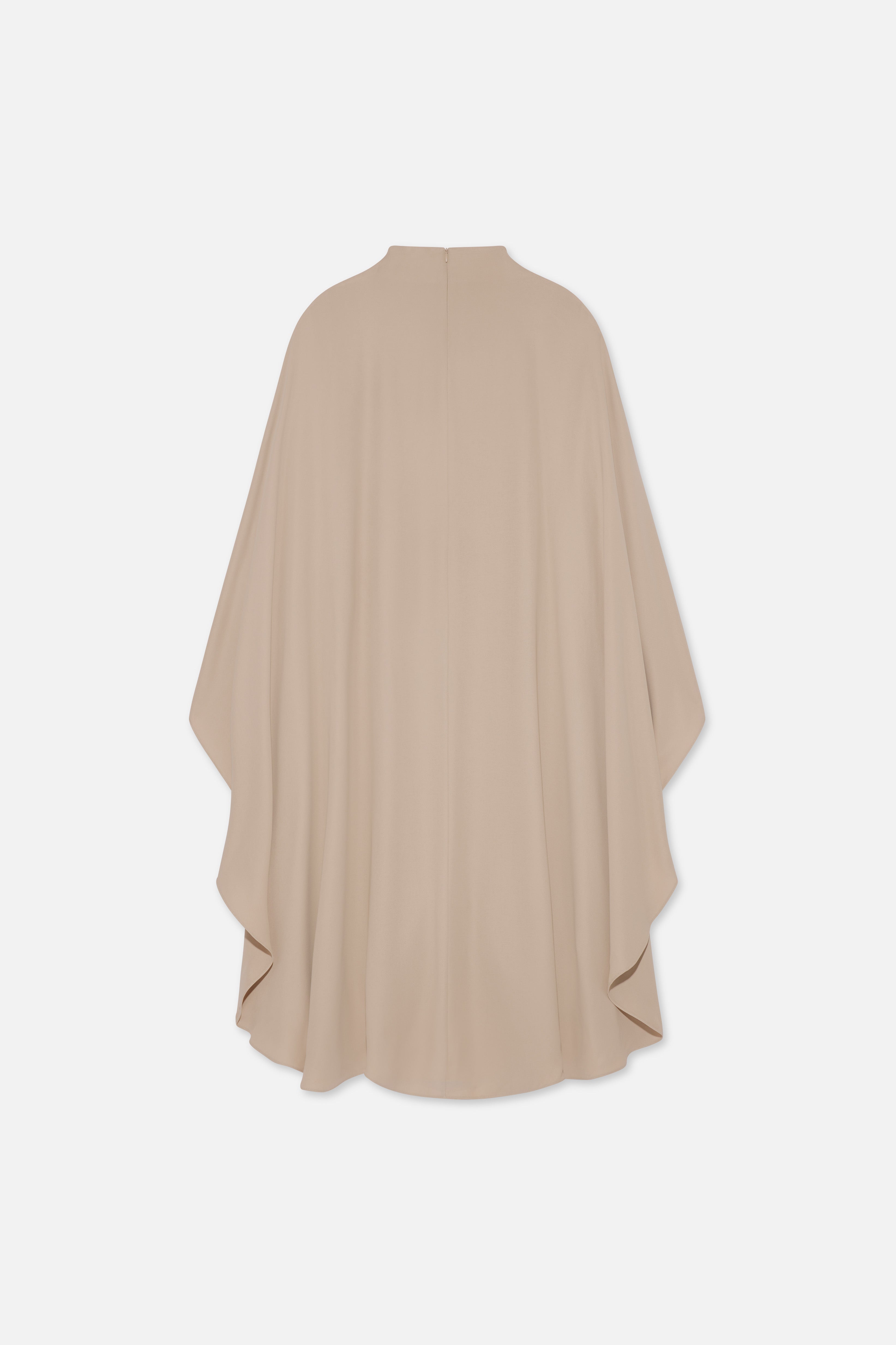 Layered Cape Dress | Mocha