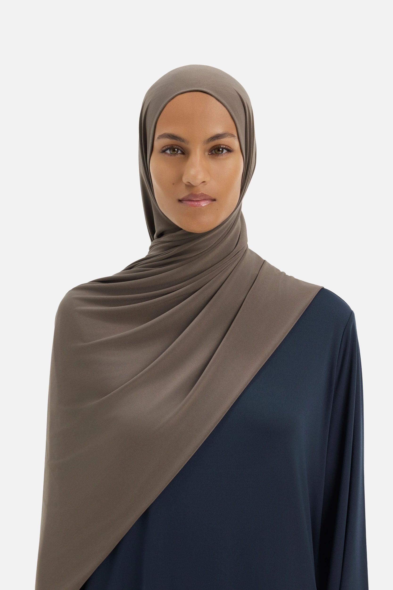 Liquid Jersey Scarf | Ash Brown