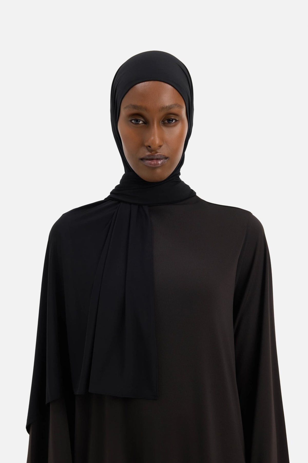 Liquid Jersey Scarf | Black