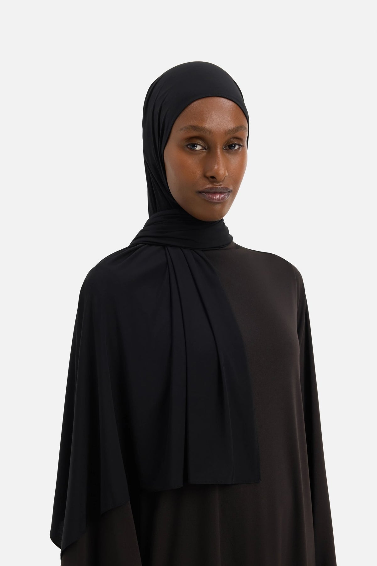 Liquid Jersey Scarf | Black
