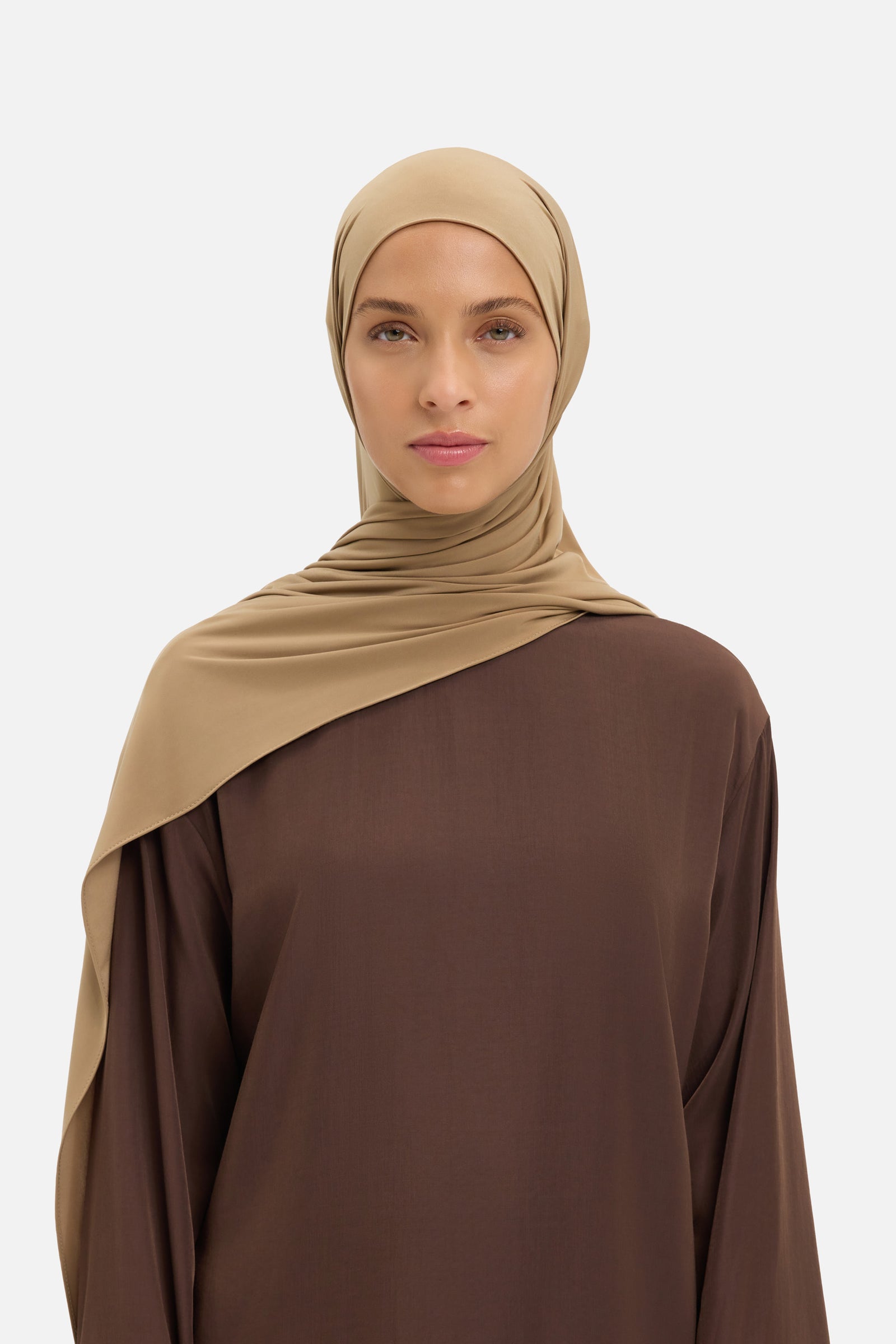 Liquid Jersey Scarf | Brown Sugar