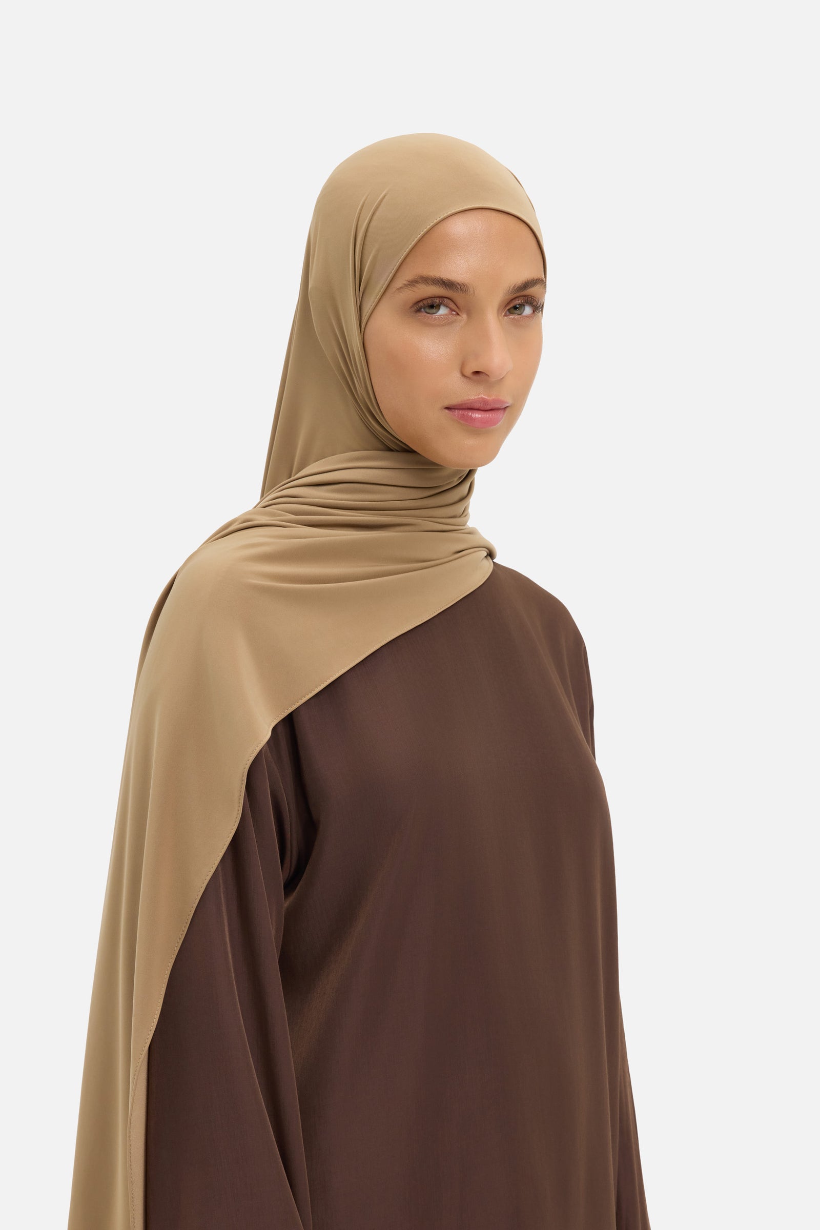 Liquid Jersey Scarf | Brown Sugar
