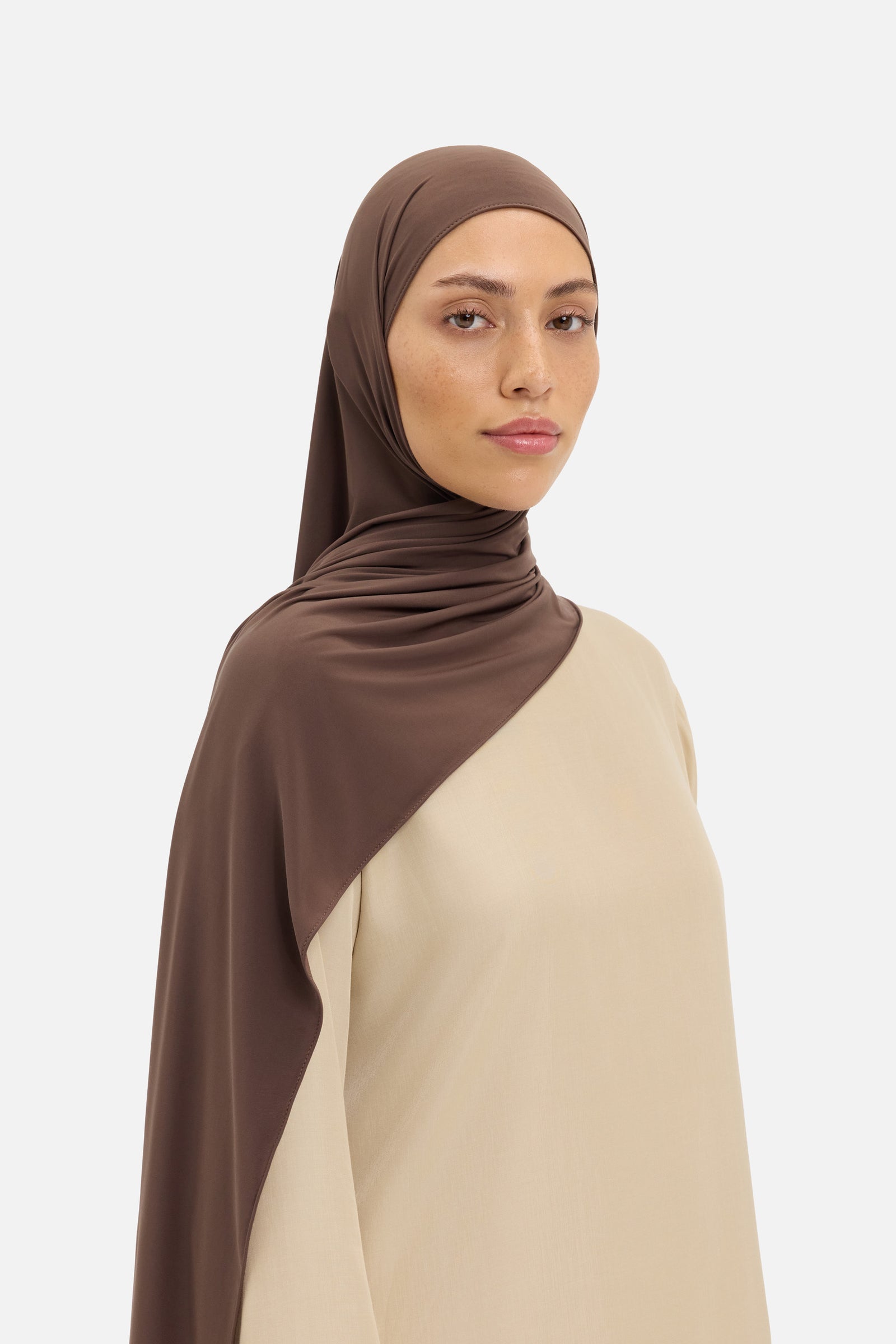 Liquid Jersey Scarf | Burnt Mocha