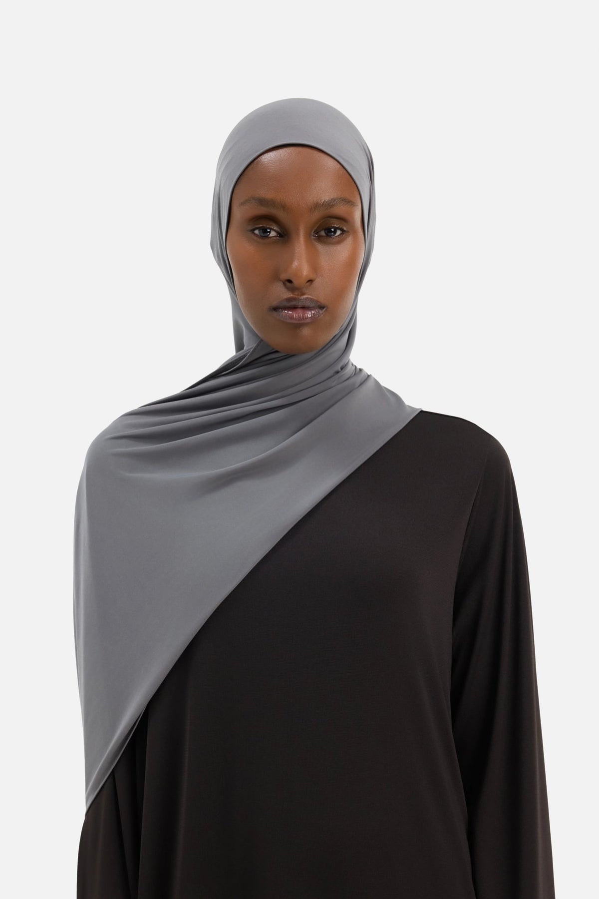 Liquid Jersey Scarf | Carbon Grey