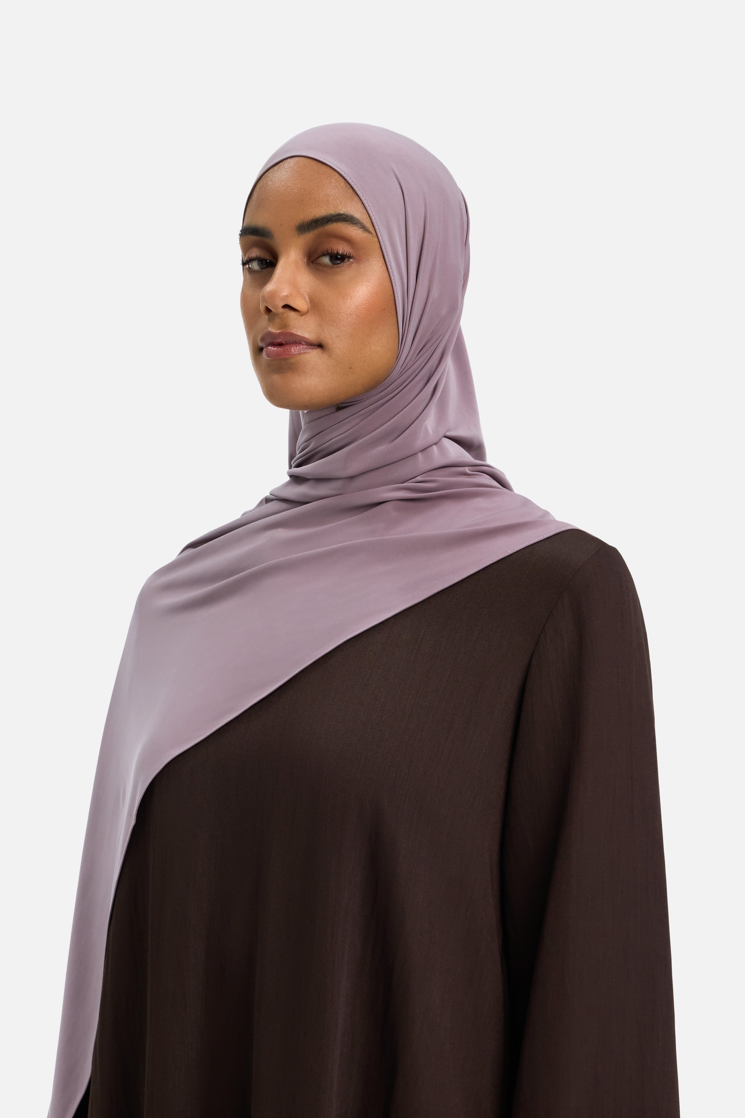 Liquid Jersey Scarf | Dark Lavender