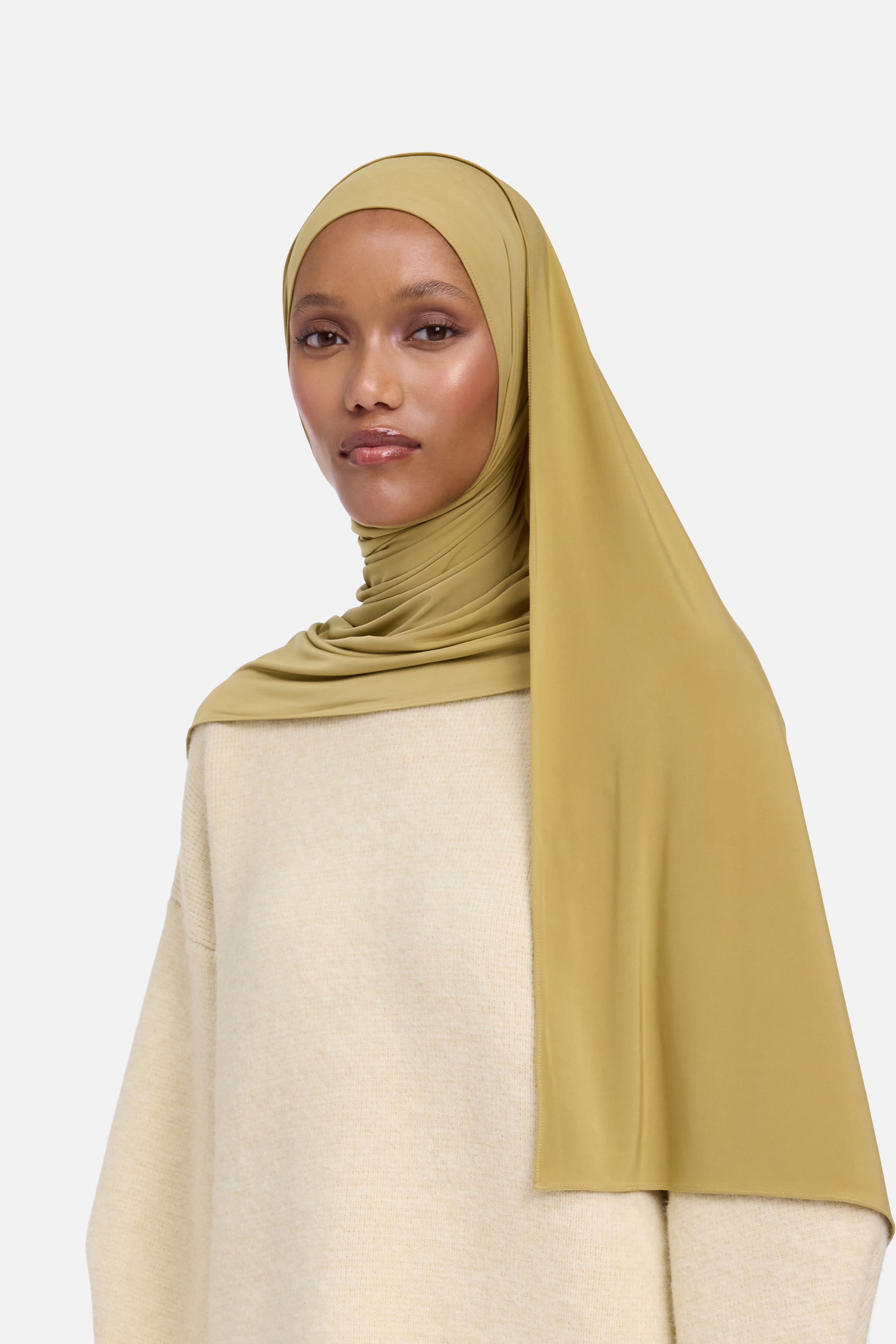 Liquid Jersey Scarf | Dark Pistachio