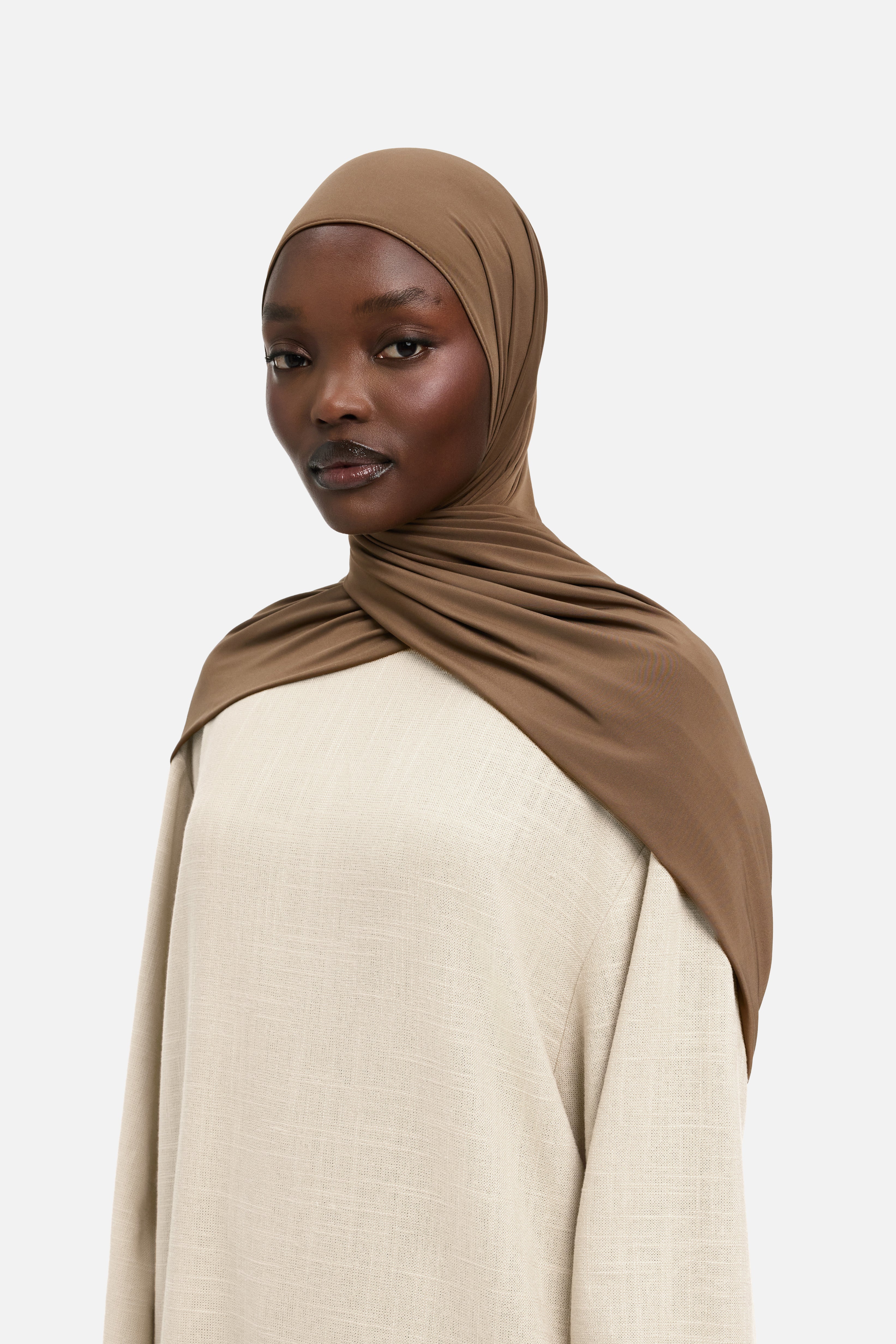 Liquid Jersey Scarf | Dark Terra