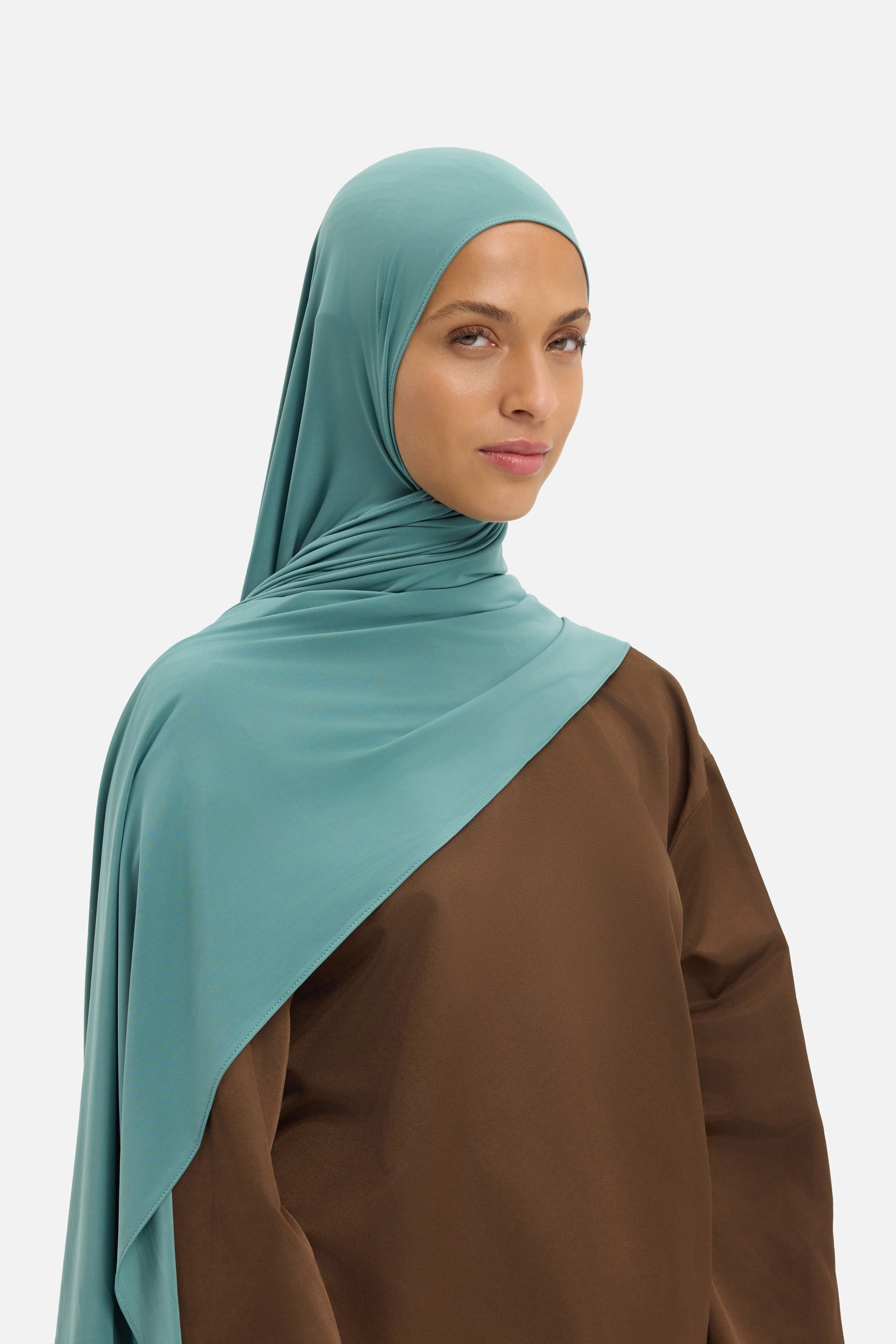 Liquid Jersey Scarf | Deep Aqua