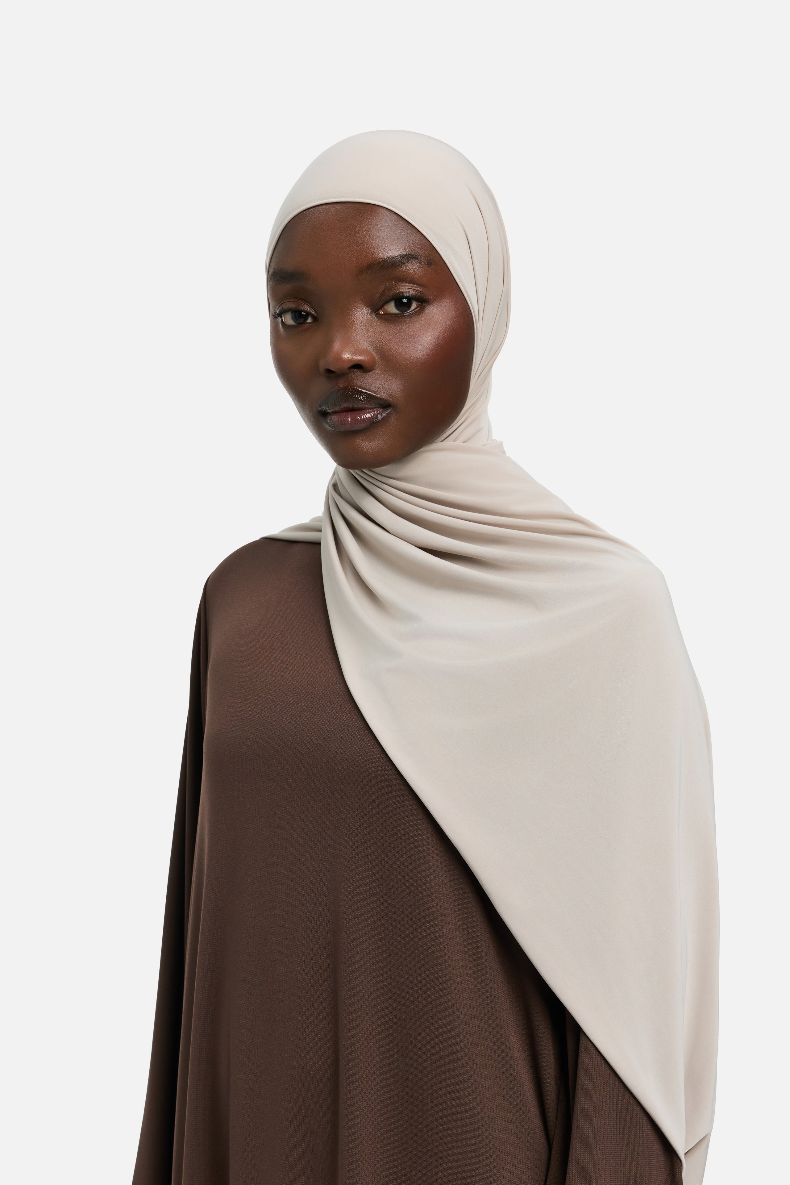 Liquid Jersey Scarf | Dusty Bone