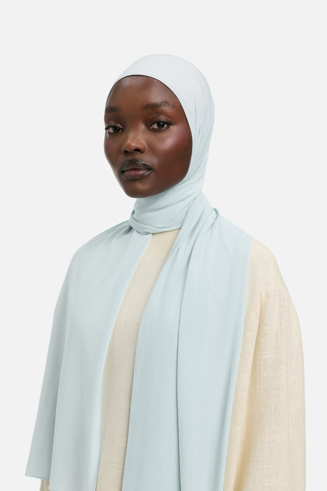Liquid Jersey Scarf | Frost