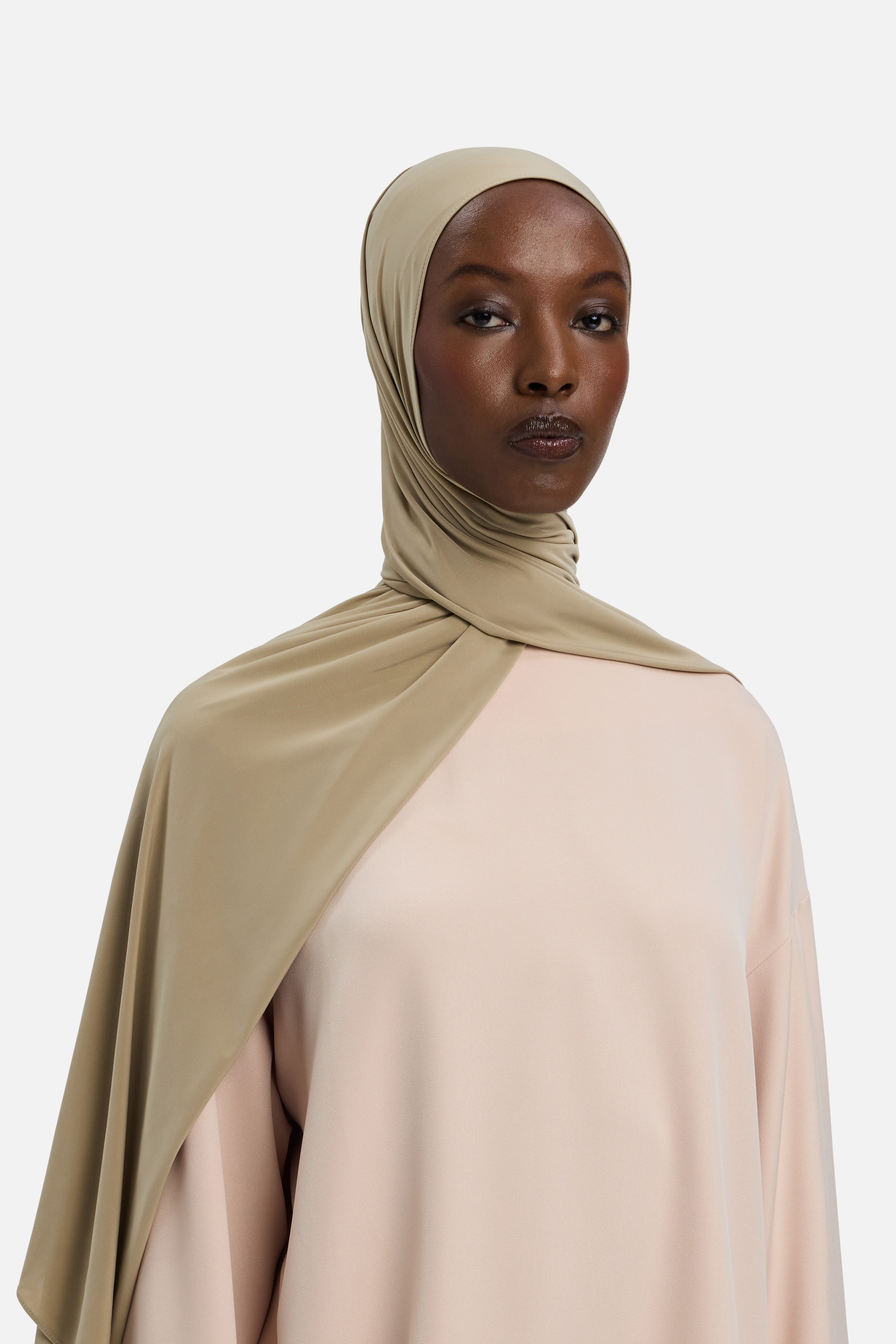 Bamboo Jersey Scarf | Khaki | MERRACHI