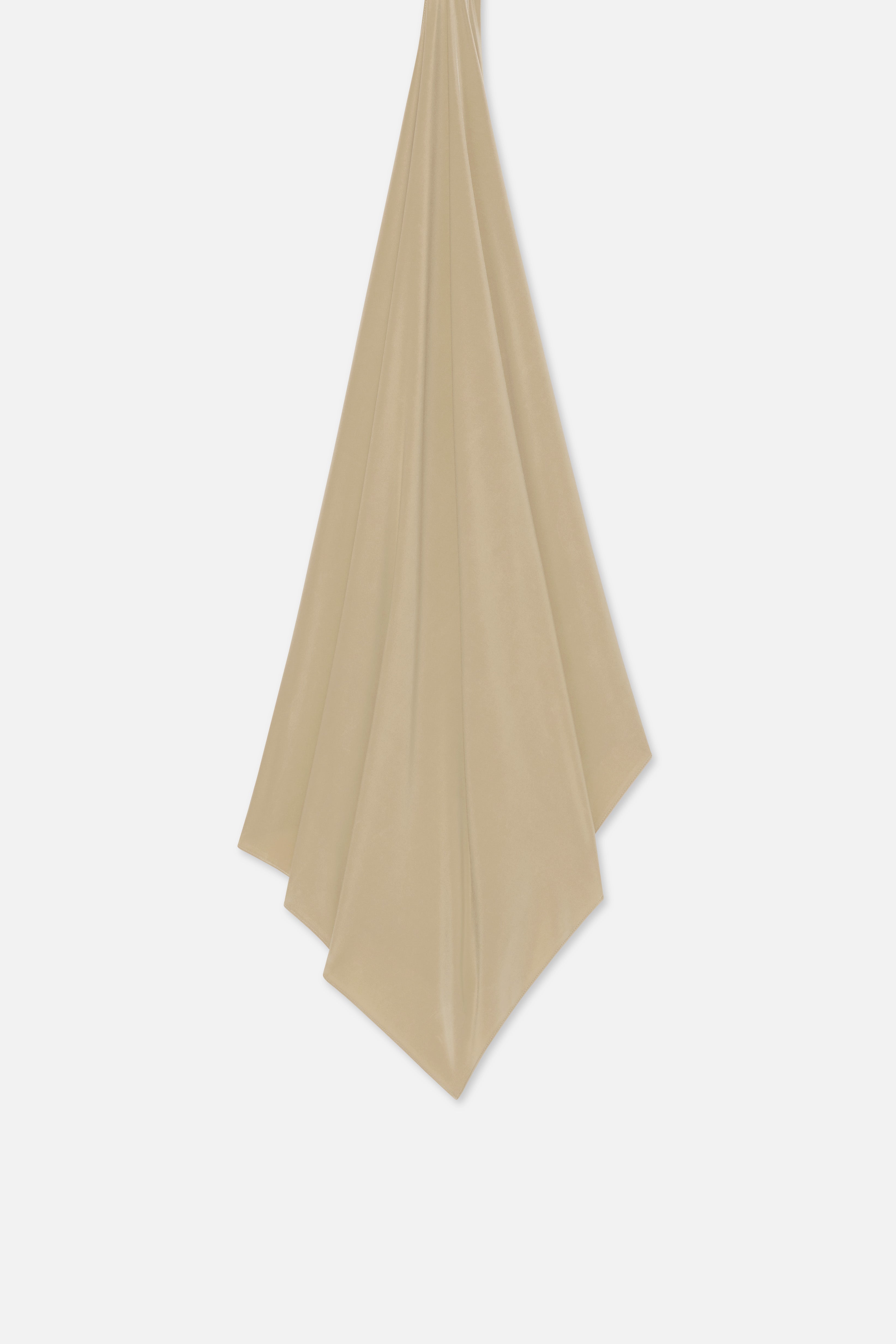 Liquid Jersey Scarf | Light Khaki