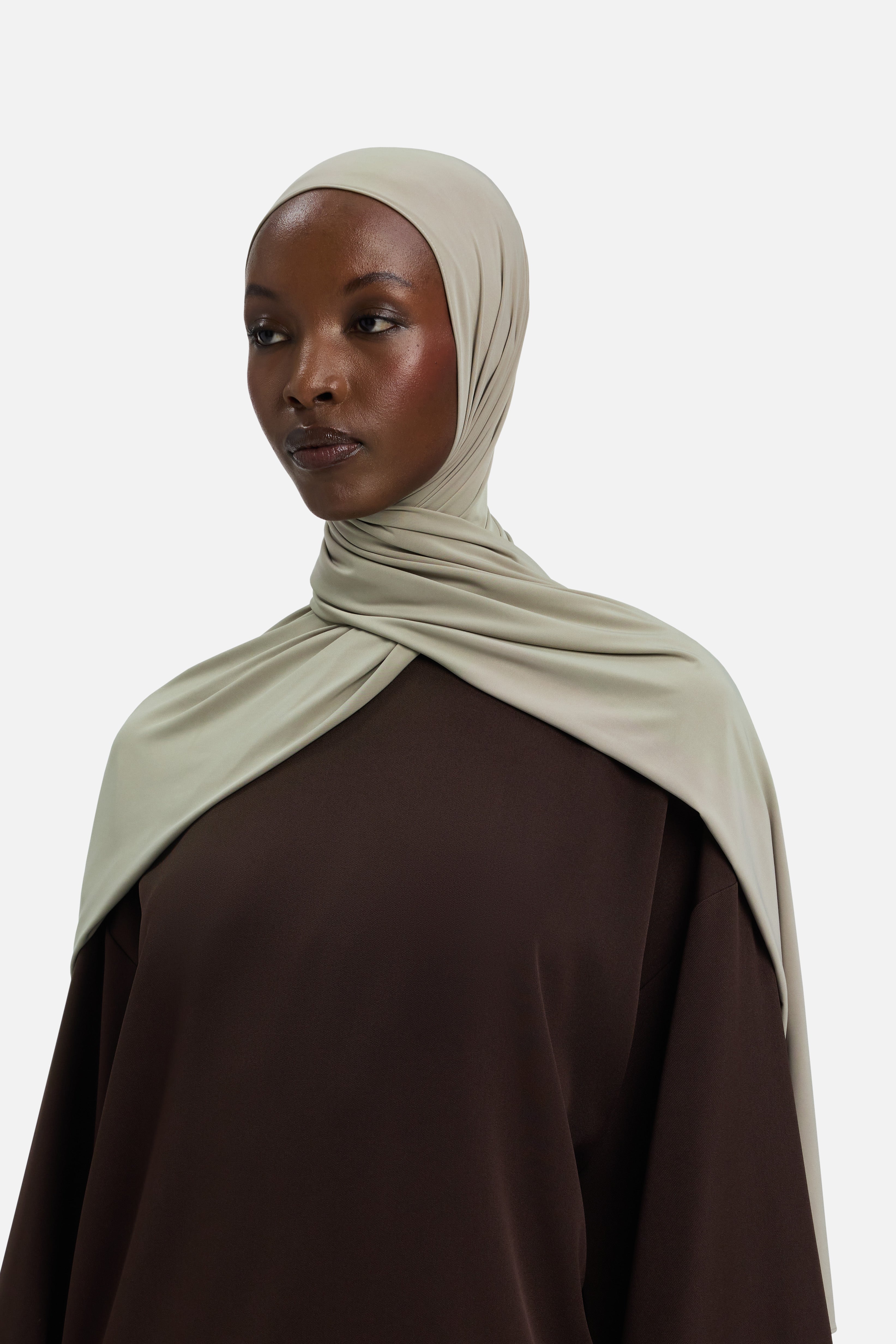 Liquid Jersey Scarf | Mink | MERRACHI