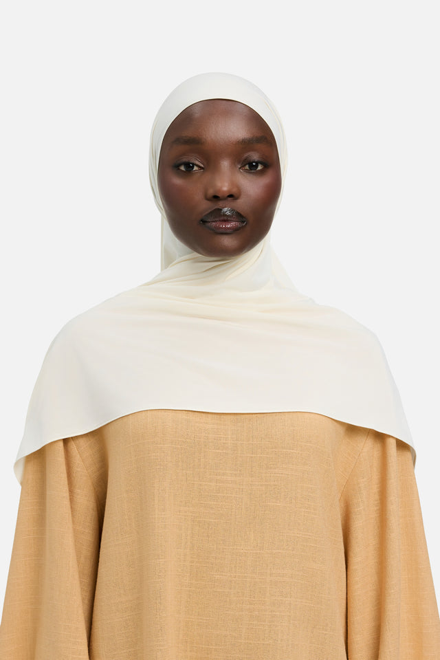 Liquid Jersey Scarf | Off White