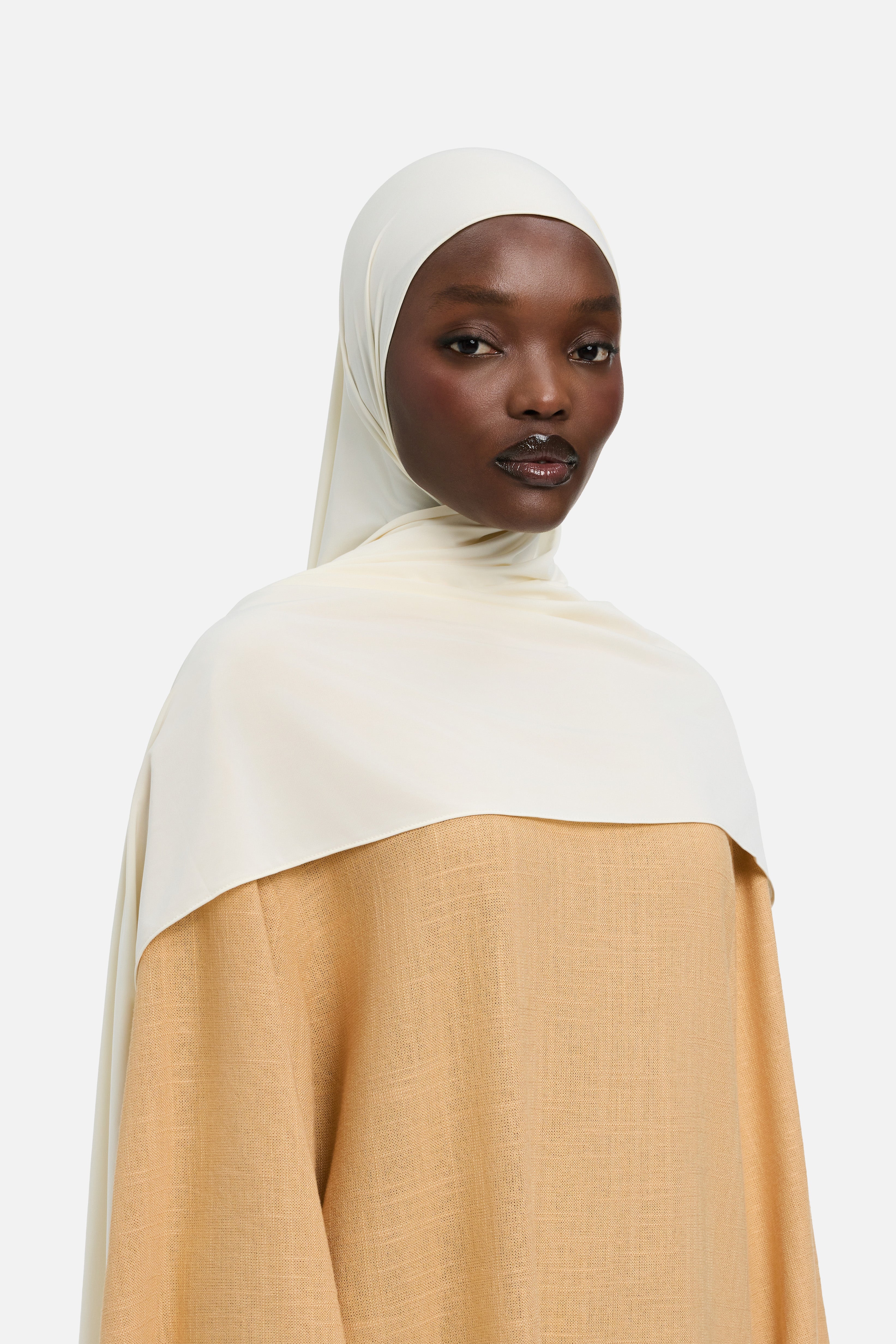 Liquid Jersey Scarf | Off White