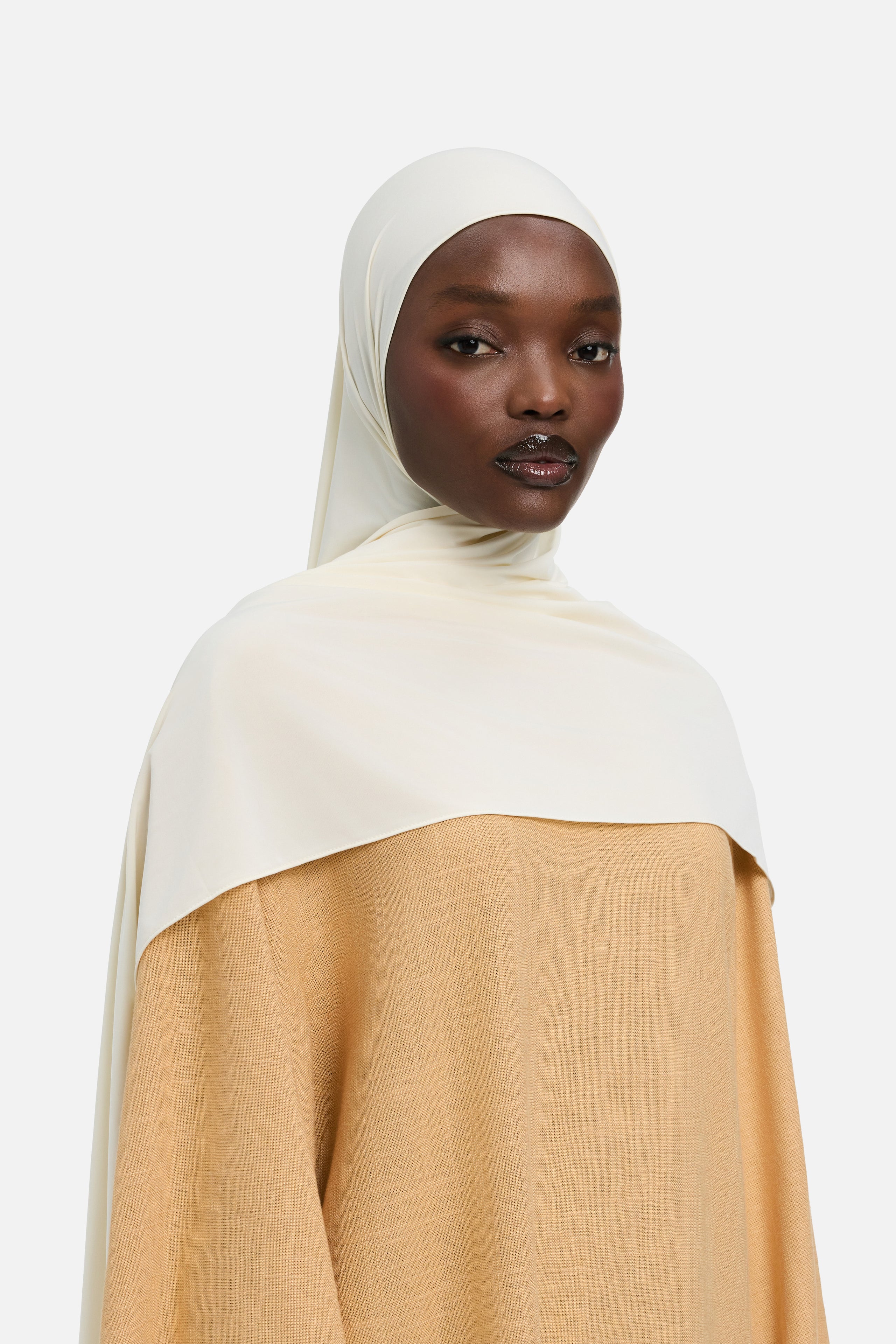 Liquid Jersey Scarf | Off White