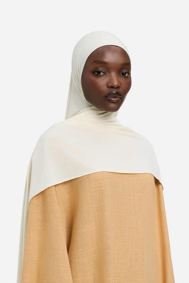 Liquid Jersey Scarf | Off White