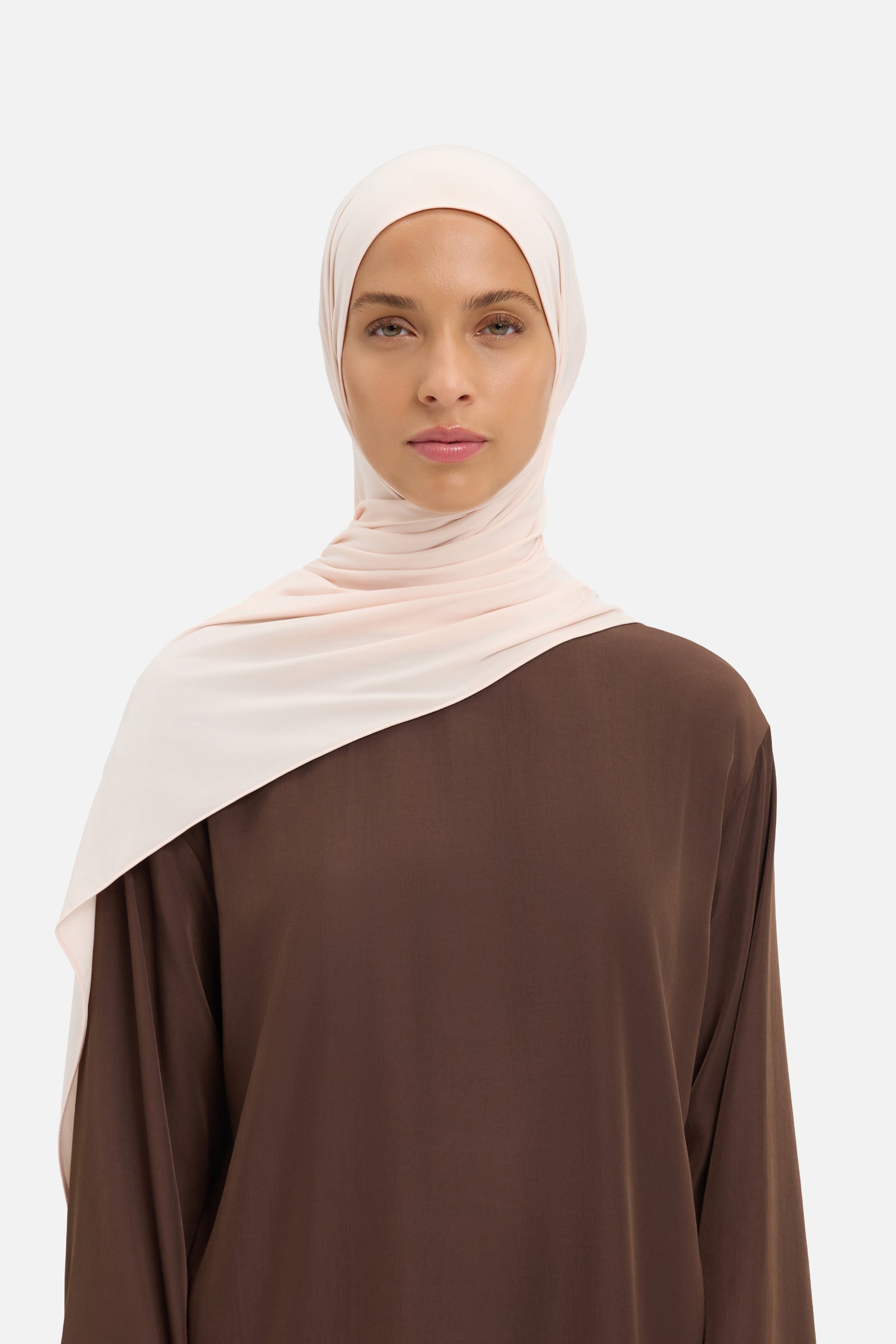 Liquid Jersey Scarf | Peach Cream