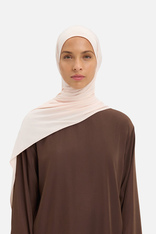 Liquid Jersey Scarf | Peach Cream