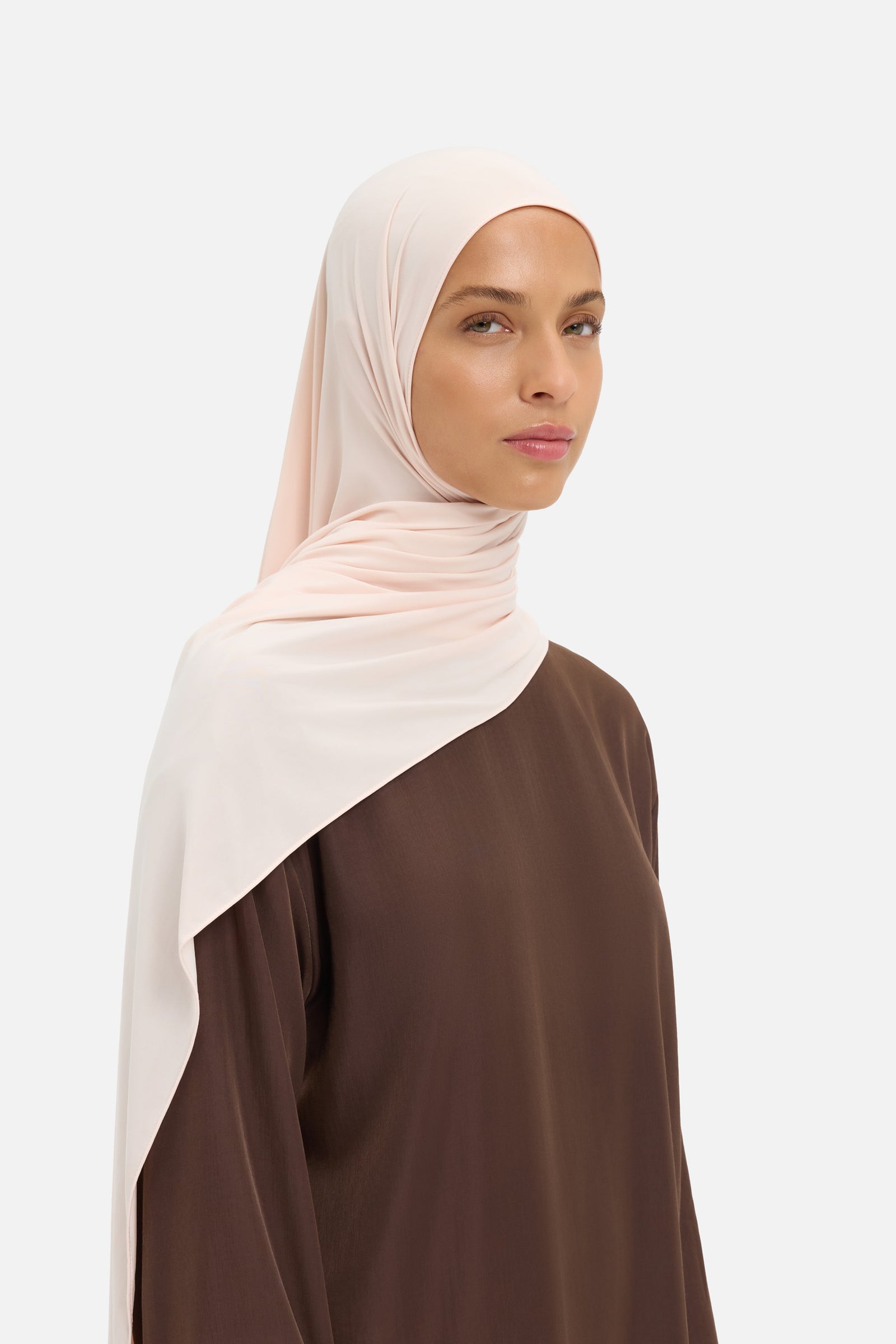 Liquid Jersey Scarf | Peach Cream