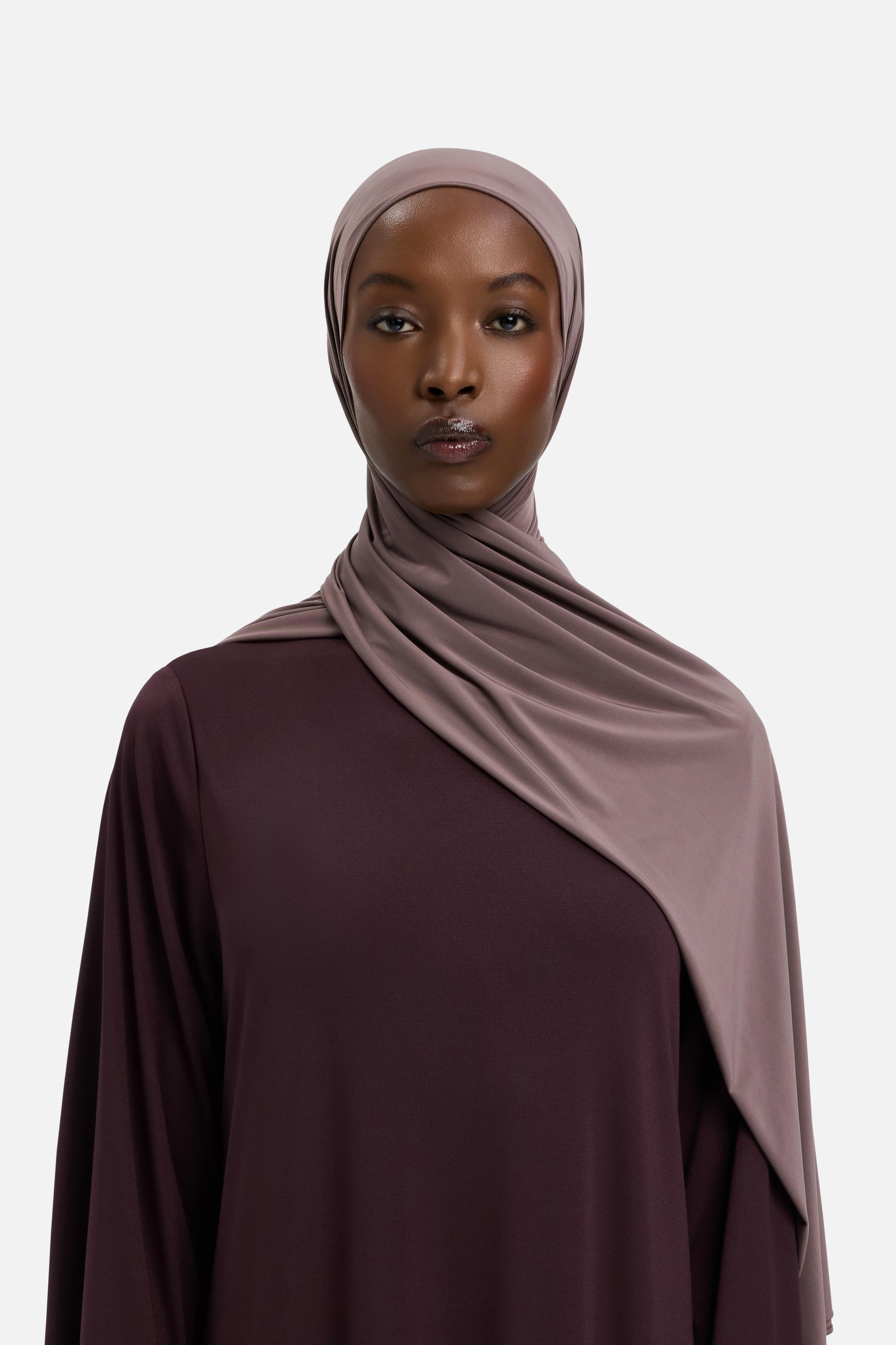 Liquid Jersey Scarf | Red Grape