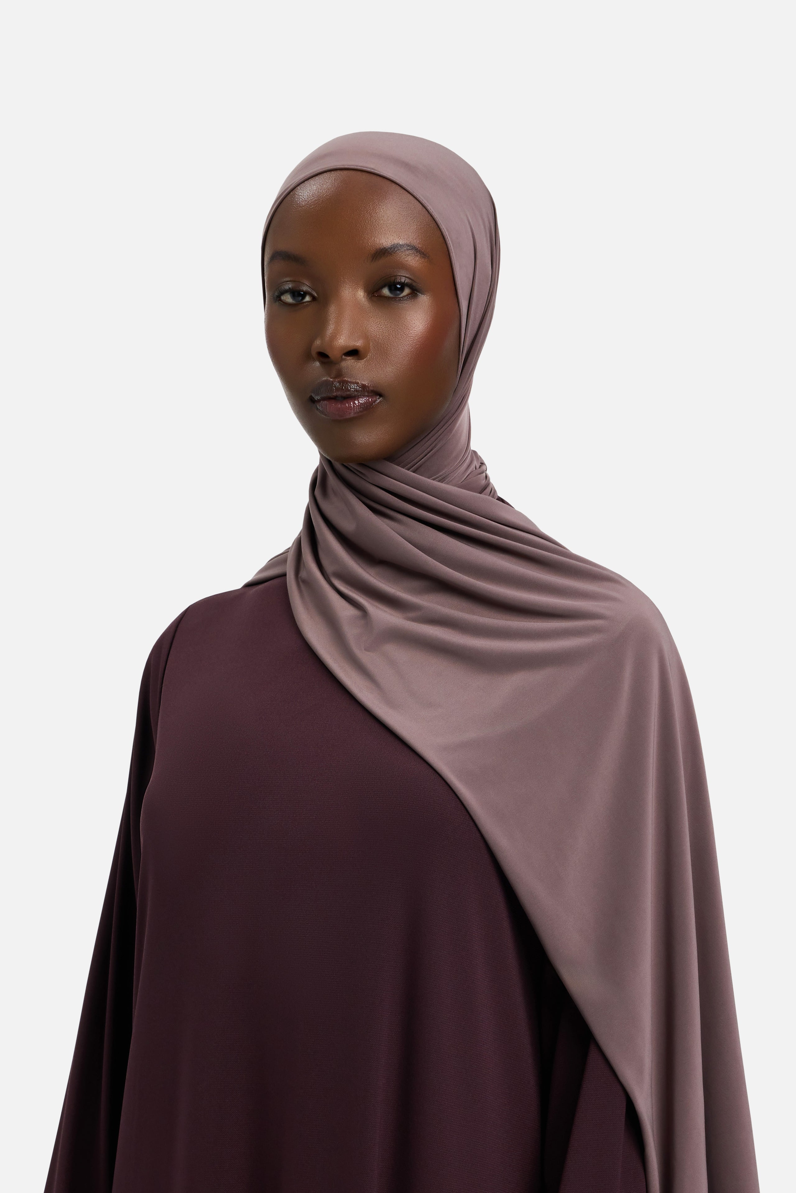 Liquid Jersey Scarf | Red Grape
