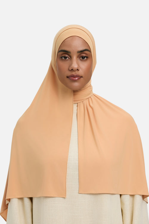Liquid Jersey Scarf | Soft Biscotti