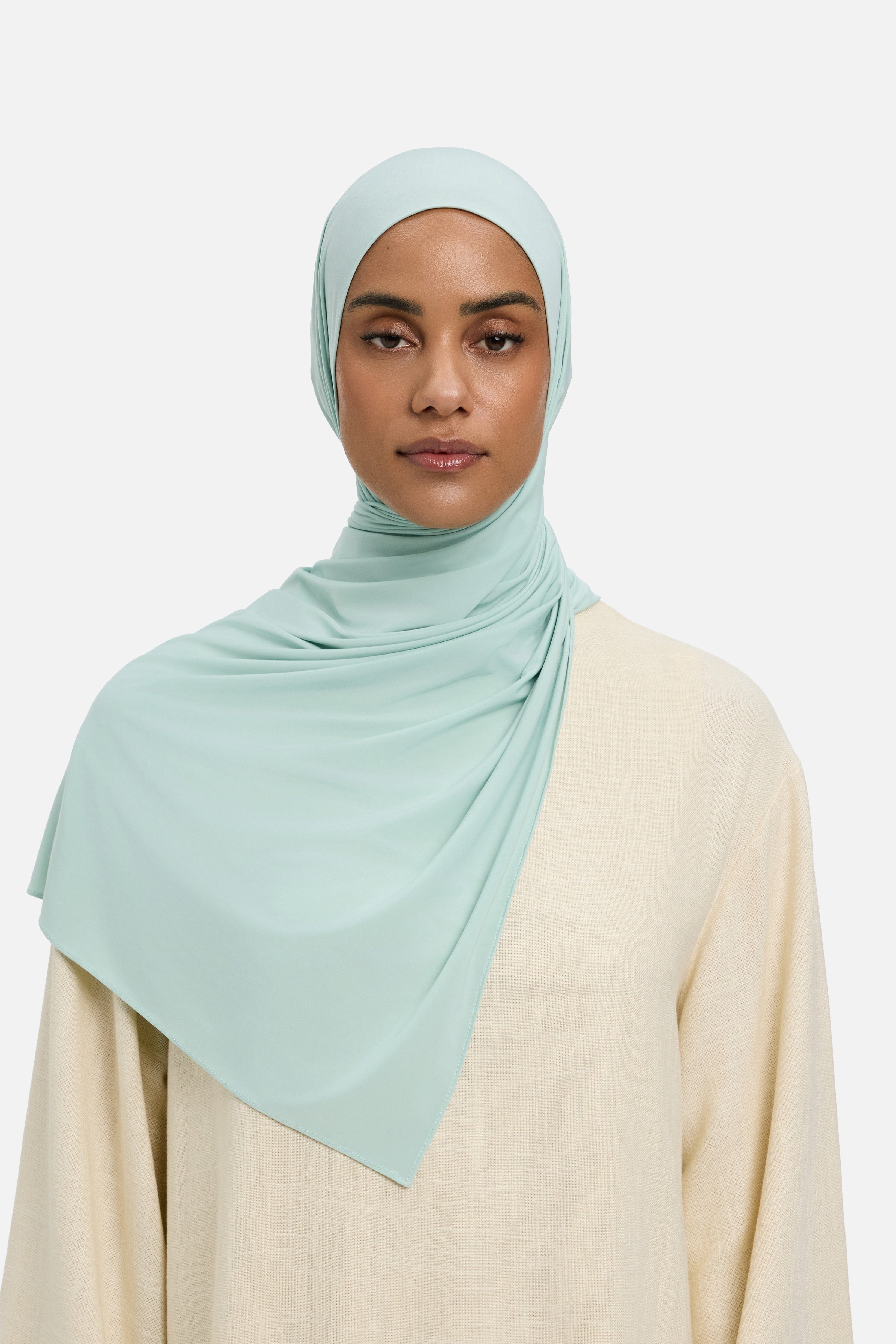 Liquid Jersey Scarf | Summer Blue