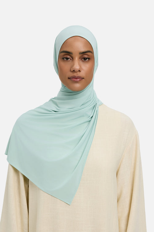 Liquid Jersey Scarf | Summer Blue