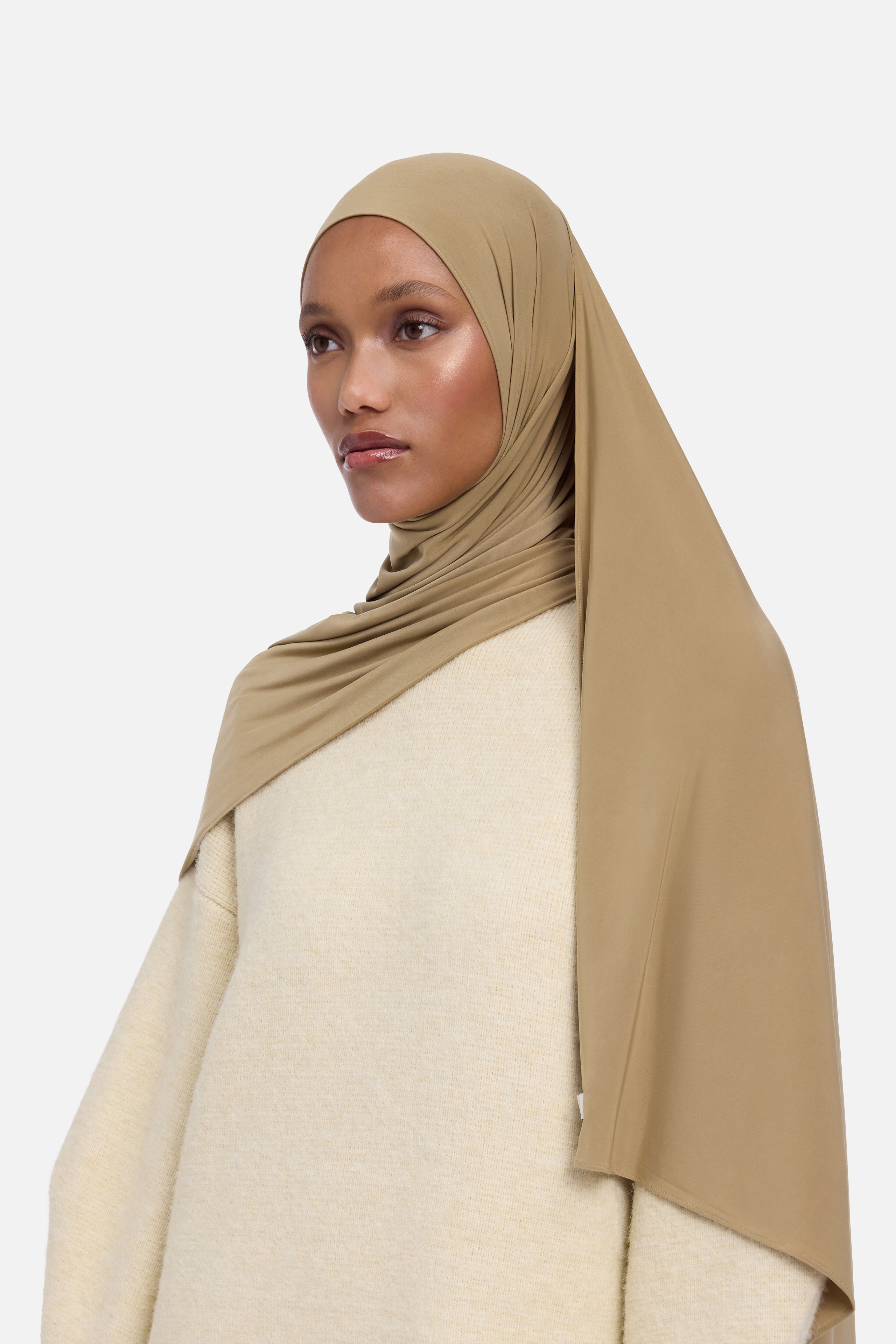 Liquid Jersey Scarf | Toffee
