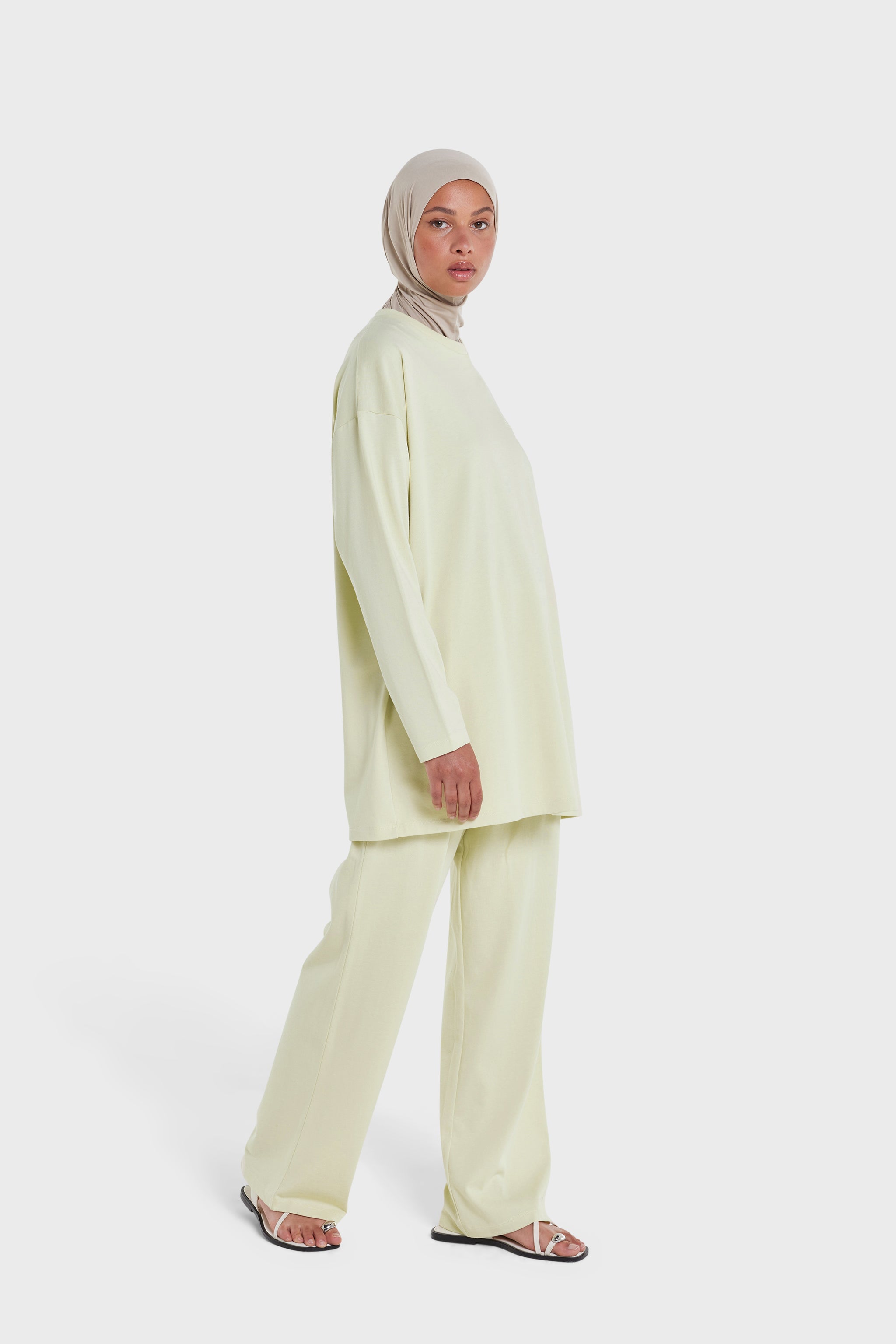 Cotton Tee | Light Moss