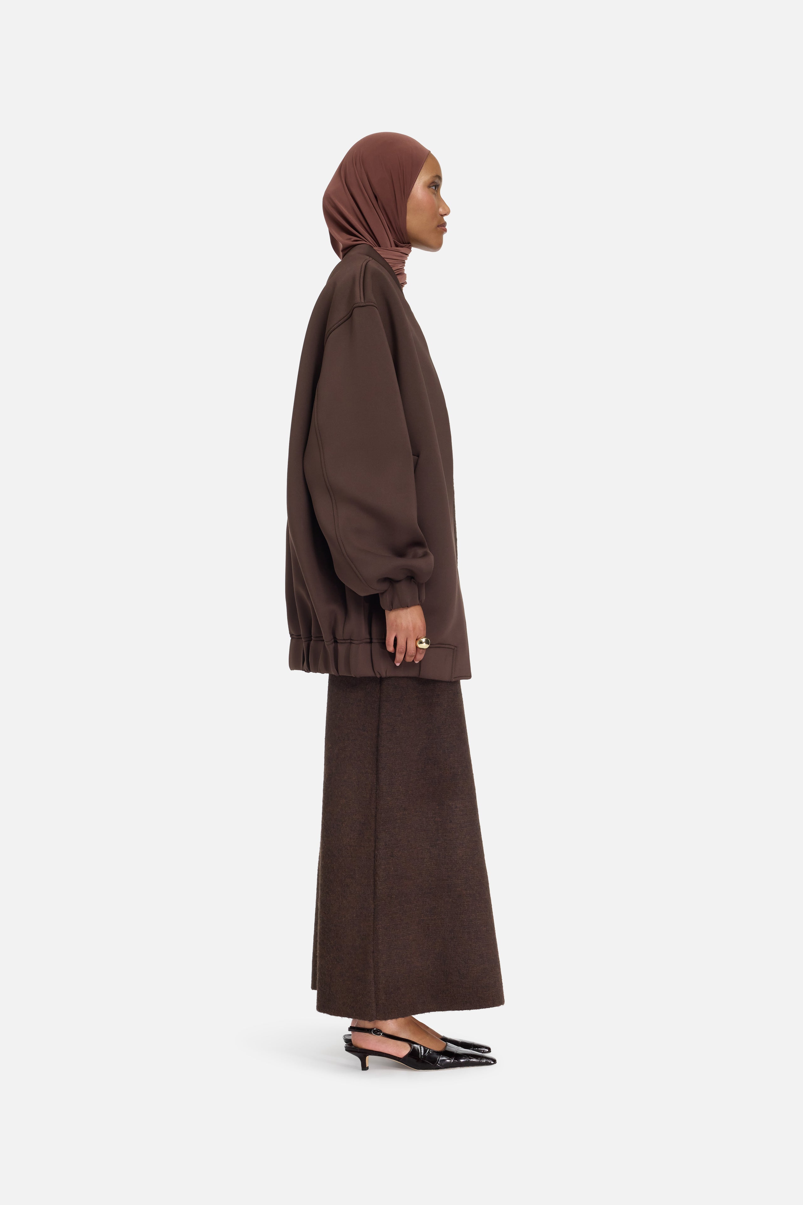 Neoprene Bomber | Dark Brown