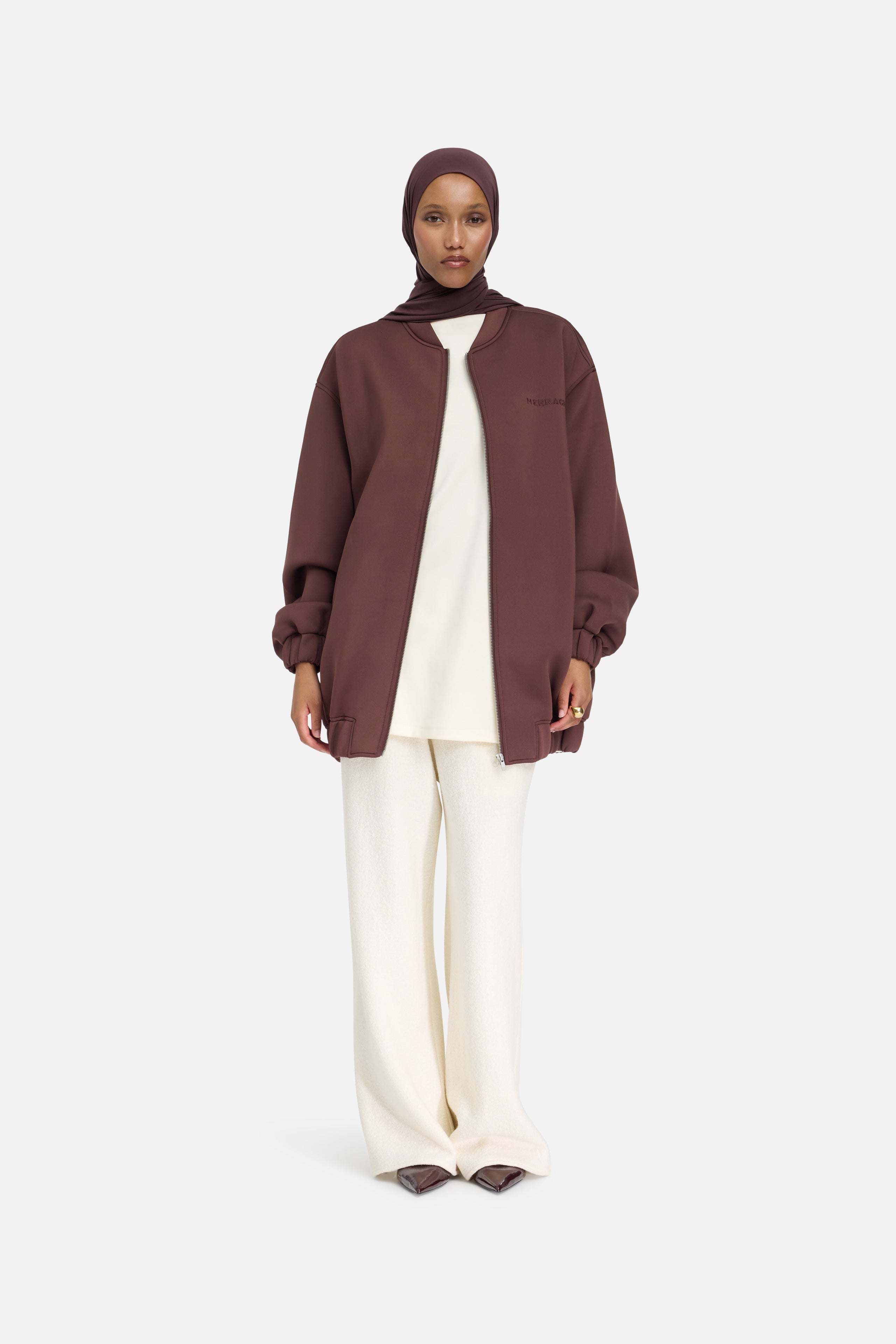 Neoprene Bomber | Dark Cherry