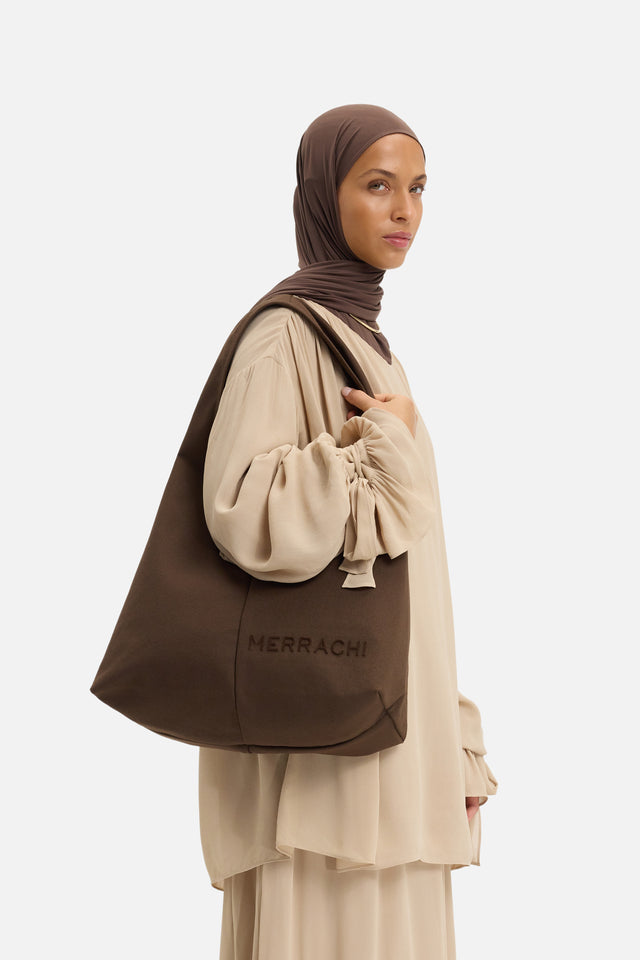 Oval Tote Bag | Chocolate