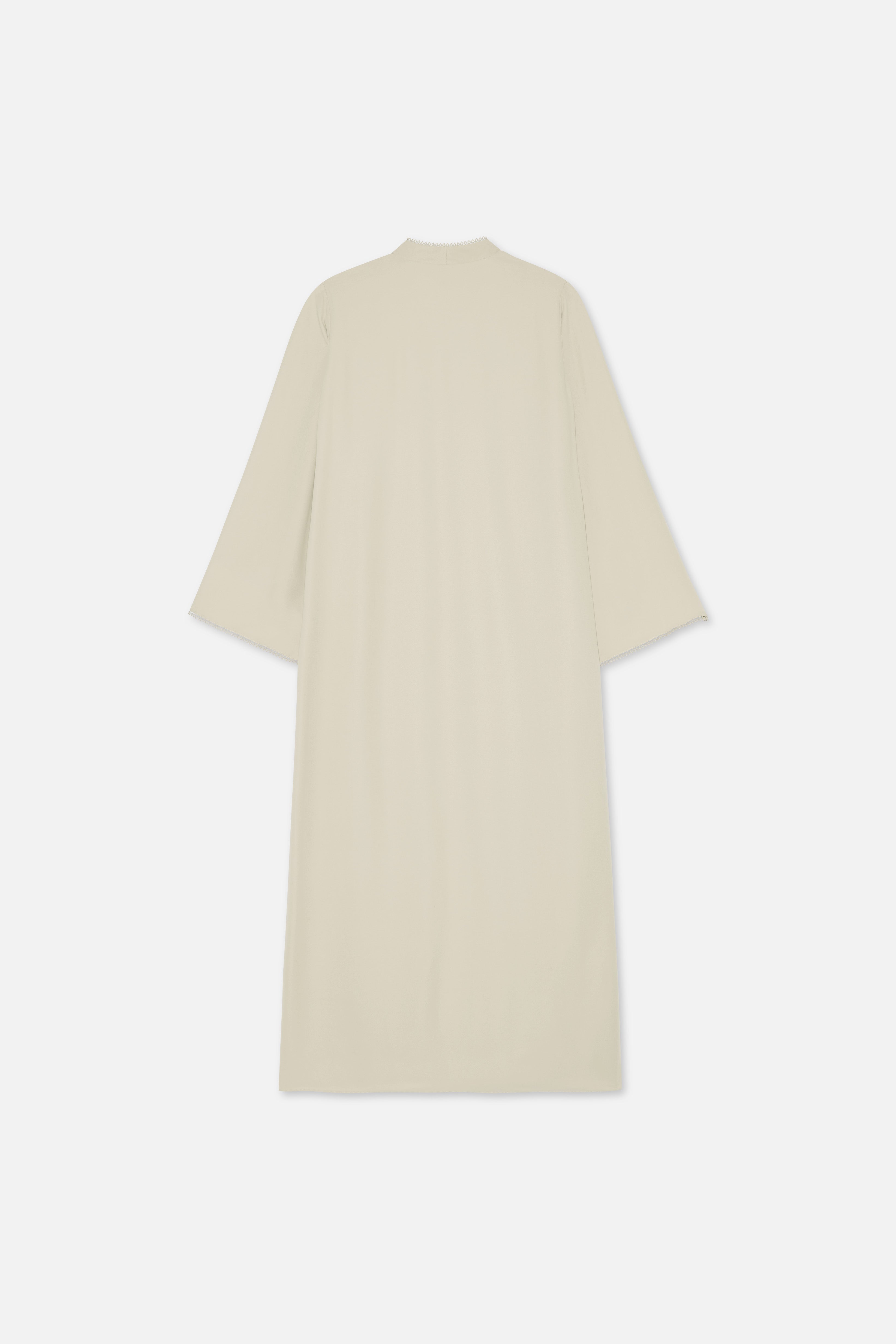 Picot Edge Abaya | Sand