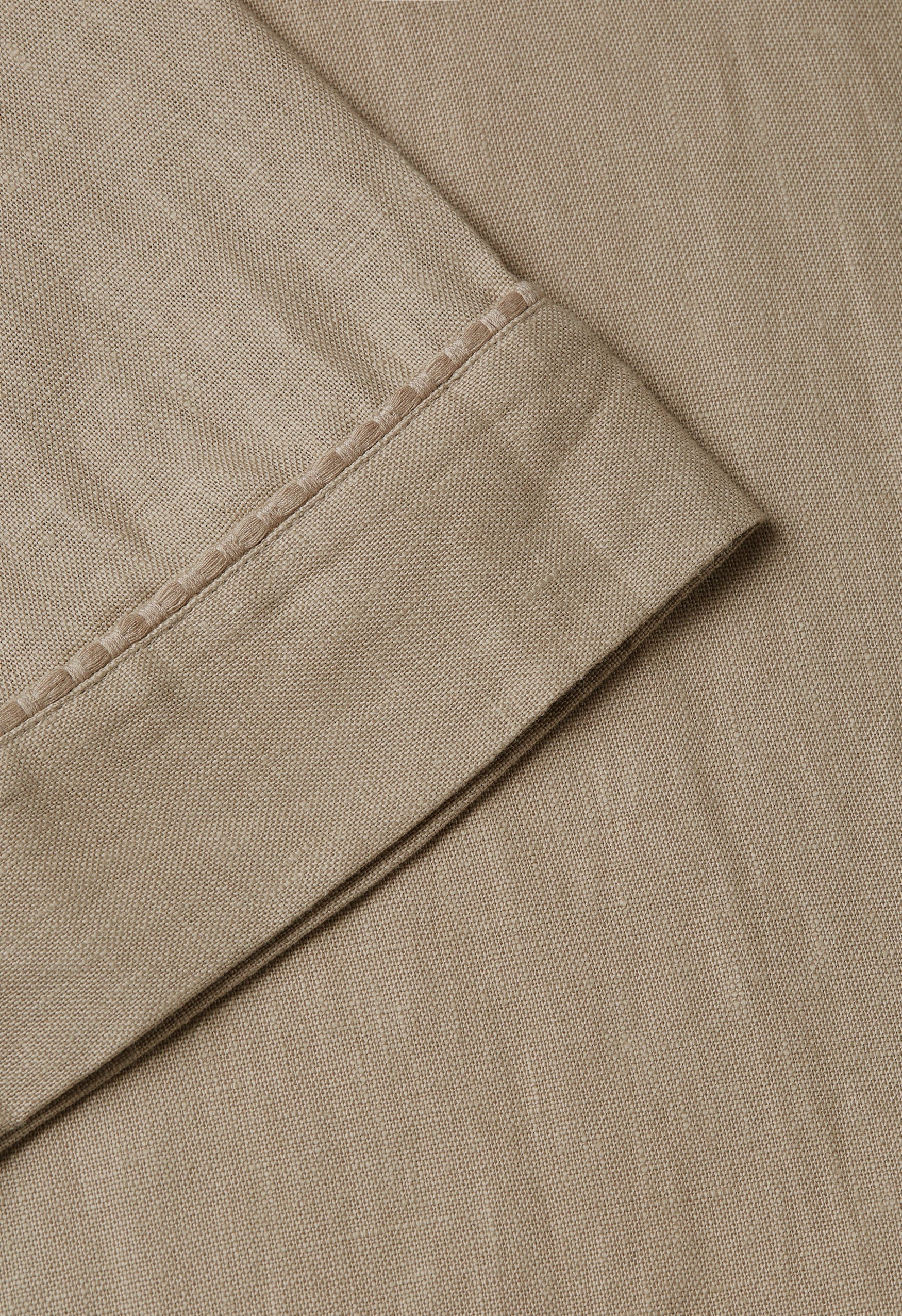 Plain Linen Abaya | Light Khaki