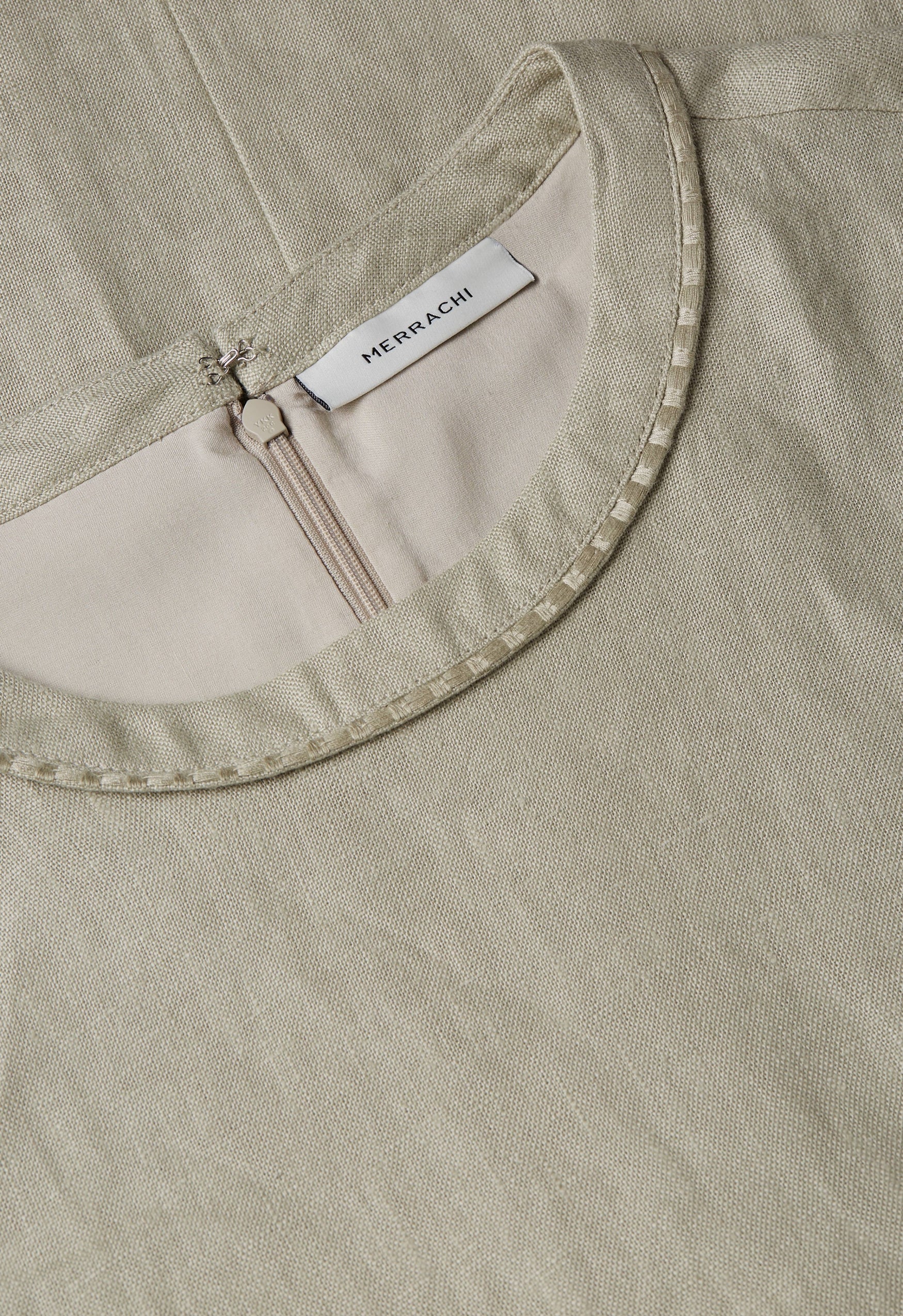 Plain Linen Dress | Light Sage