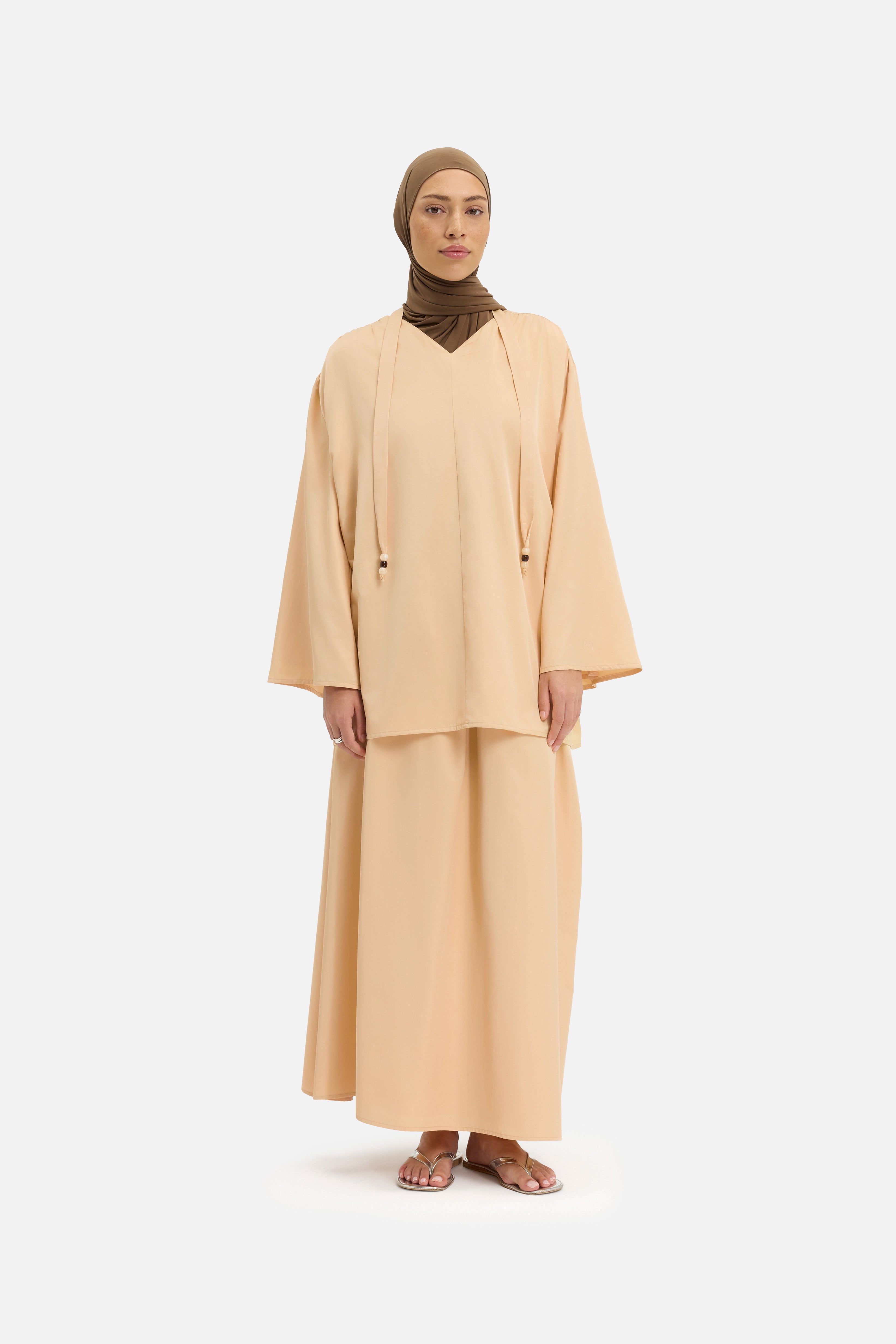 Pleated Skirt | Apricot