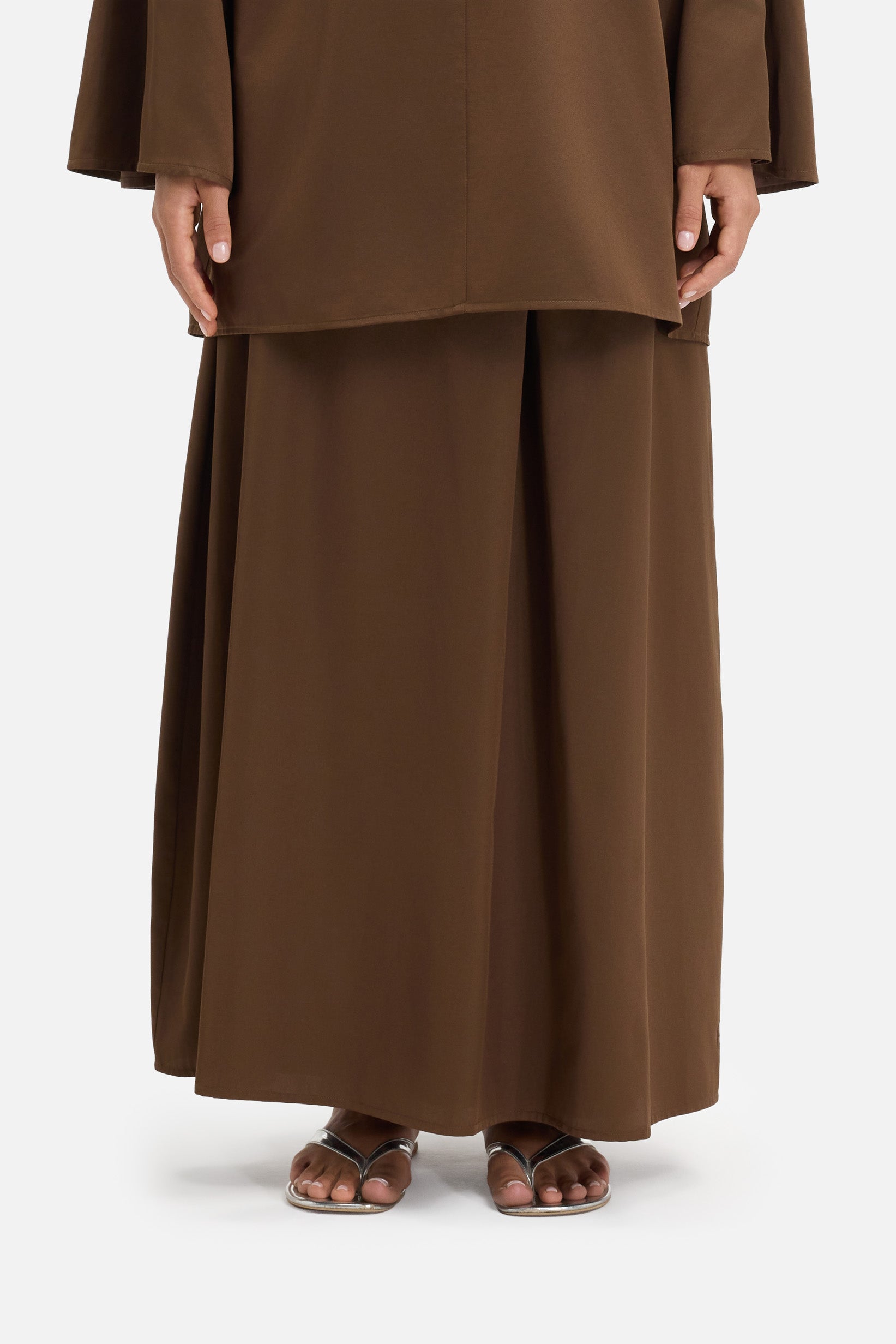 Pleated Skirt | Dark Terra