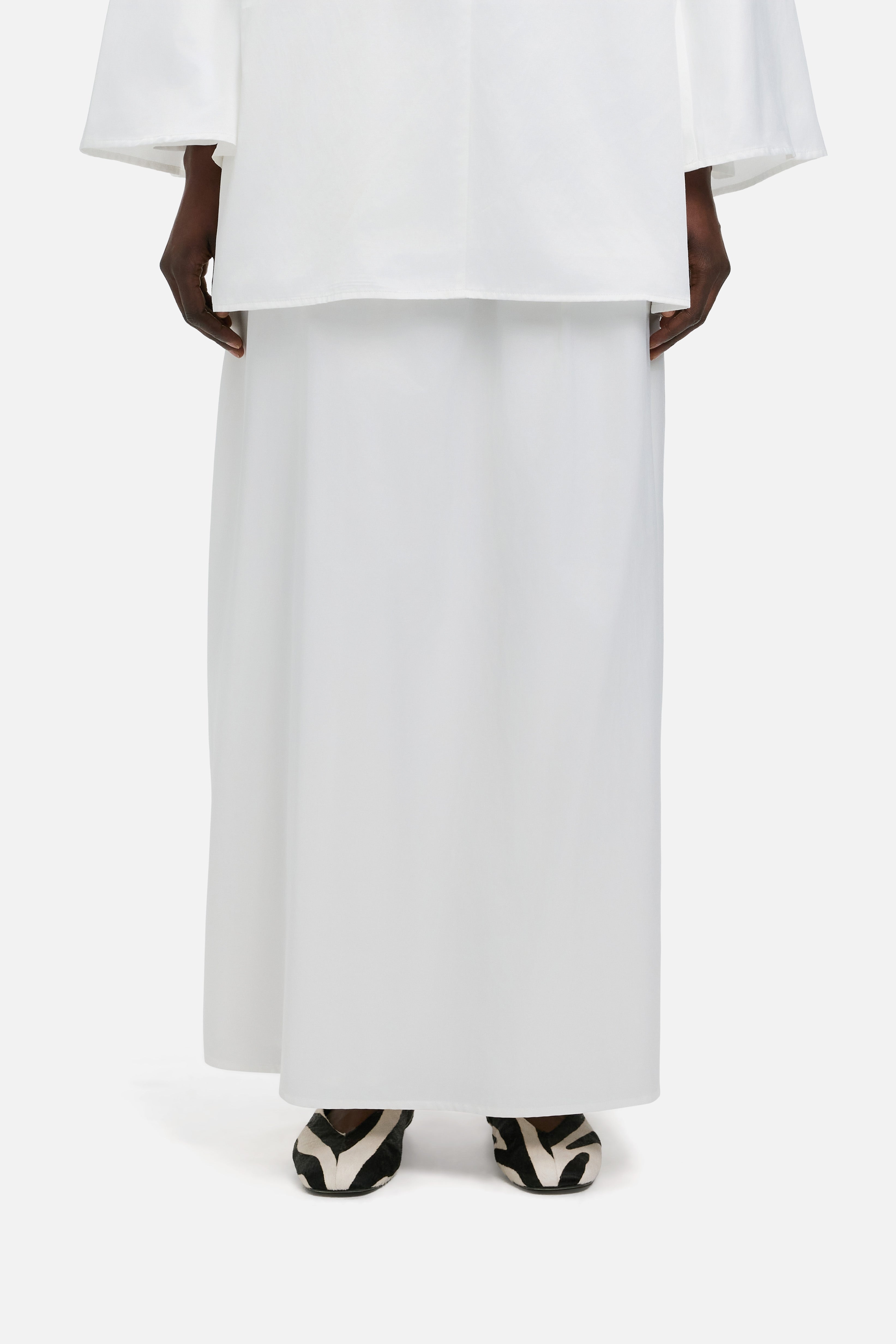 Pleated Skirt | White