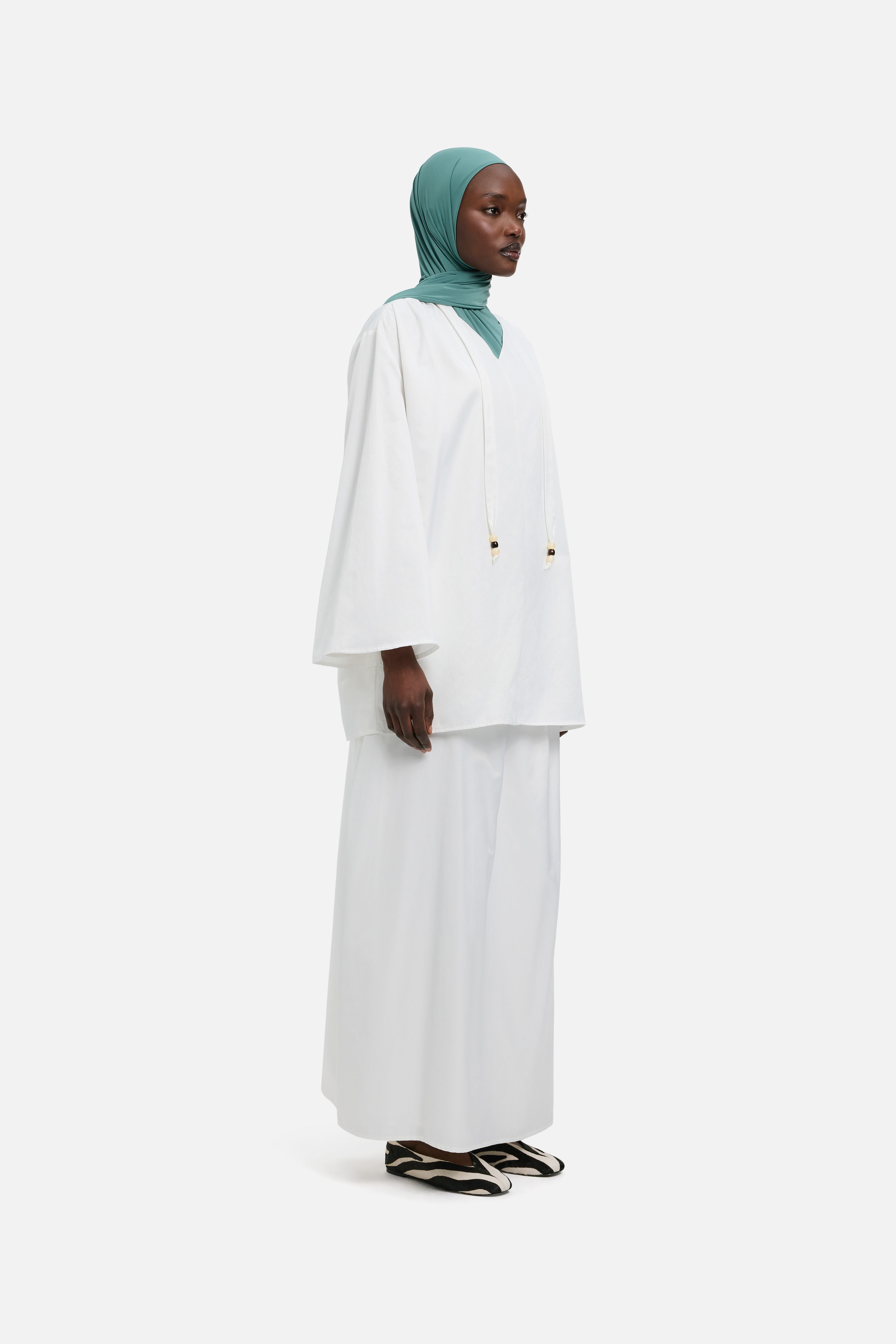 Pleated Skirt | White