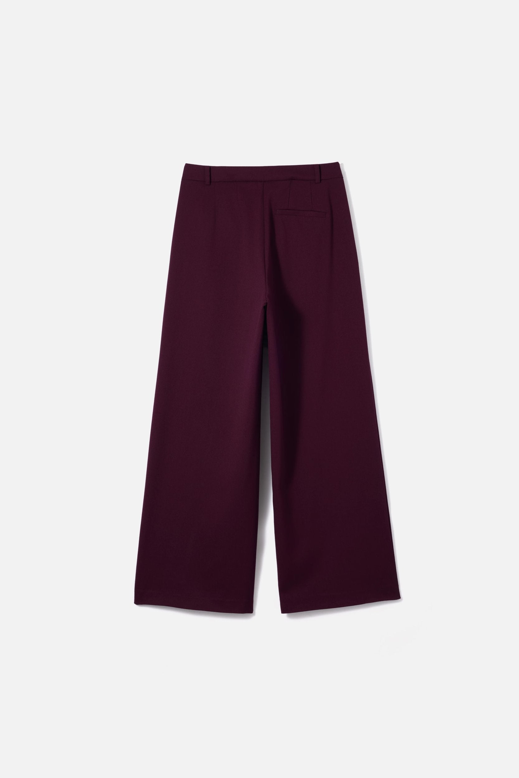Pleated Trousers | Blackcurrant